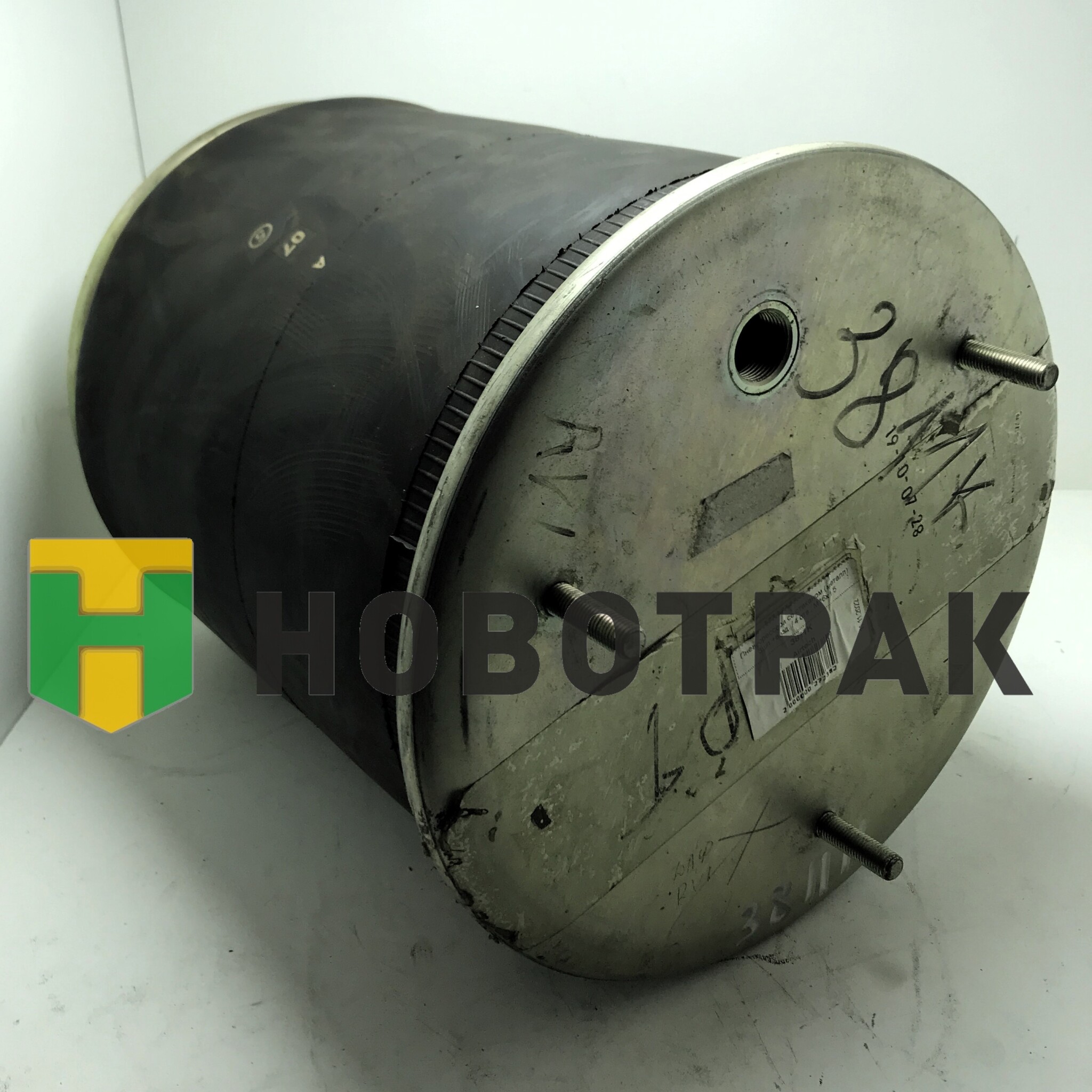 Пневморессора с металлическим стаканом 3шп.+возд. / 4 отв.; M16x1.5 3811K