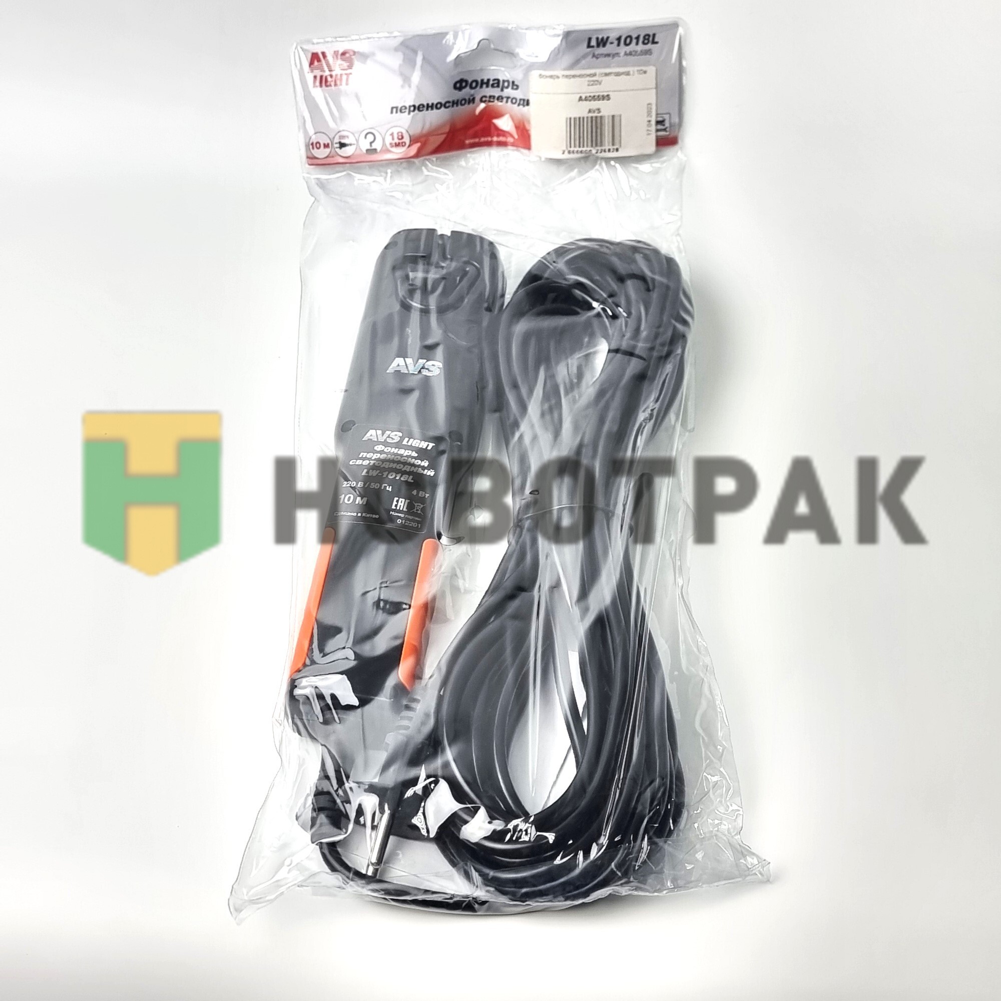 Фонарь переносной (светодиод.) 10м 220V