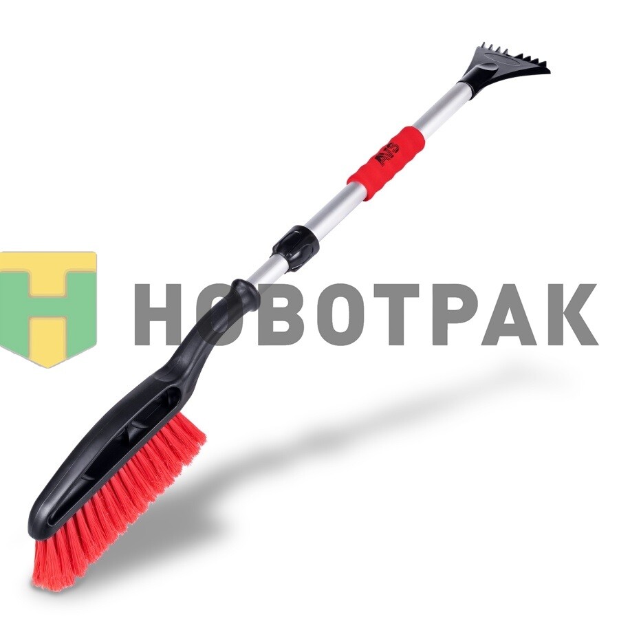 Щетка-скребок телескопическая (90-120 см) SB-6333 XL с распушенной щетиной и мягкой ручкой