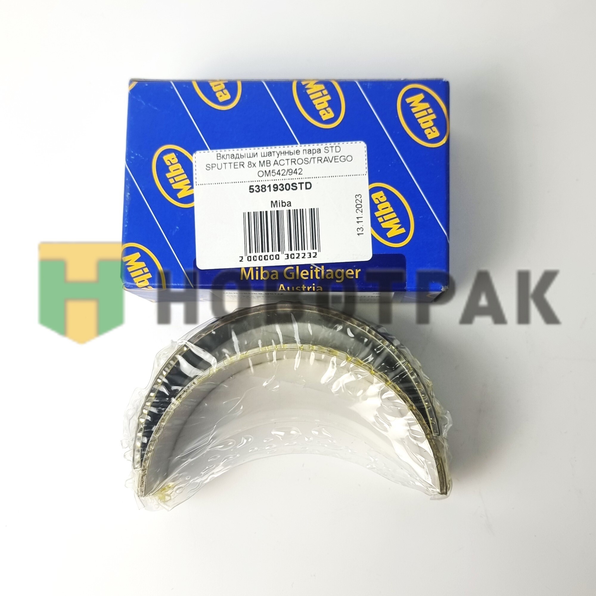 Вкладыши шатунные пара STD SPUTTER 8x MB ACTROS/TRAVEGO OM542/942