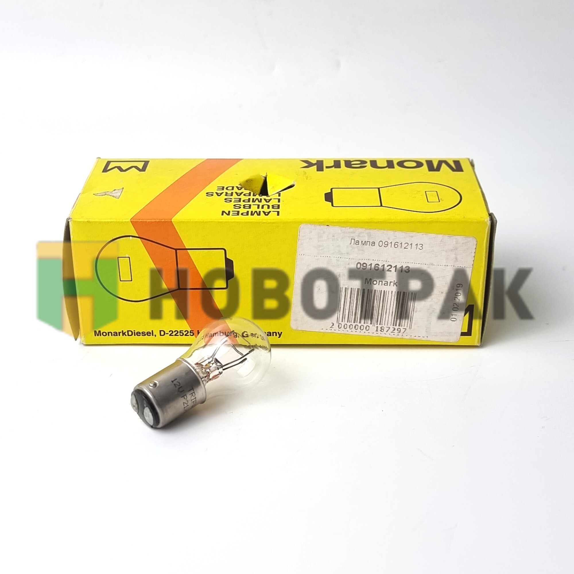 Лампа накаливания P21/4W 12V BAZ15d 091612113