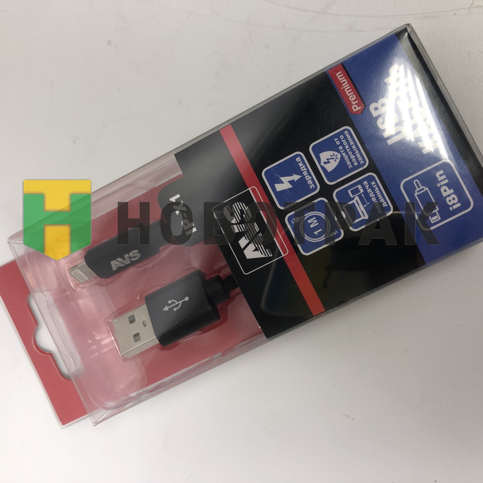 Кабель AVS для iphone 5/6/7/Х (1м) IP-X A07045S