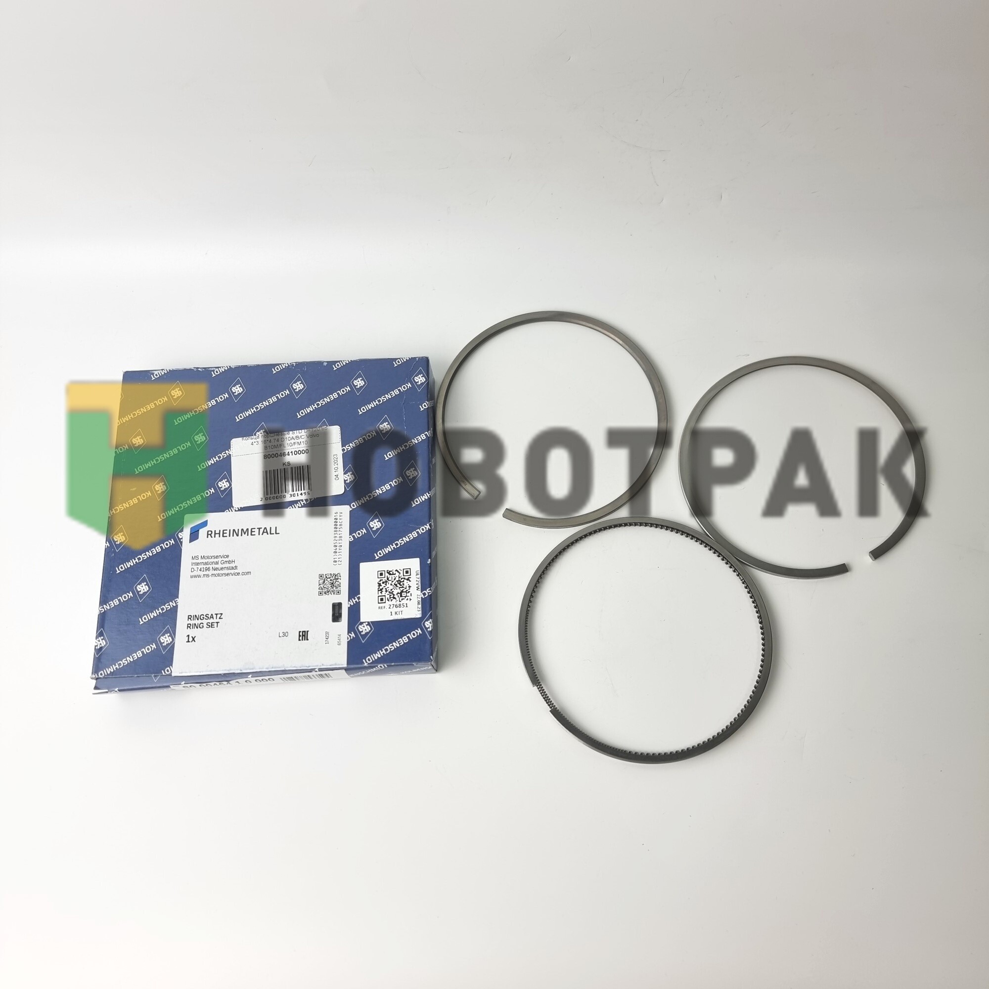 Кольца поршневые STD D=120.65 4*3.16*4.74 D10A/B/C Volvo B10M/FL10/FM10
