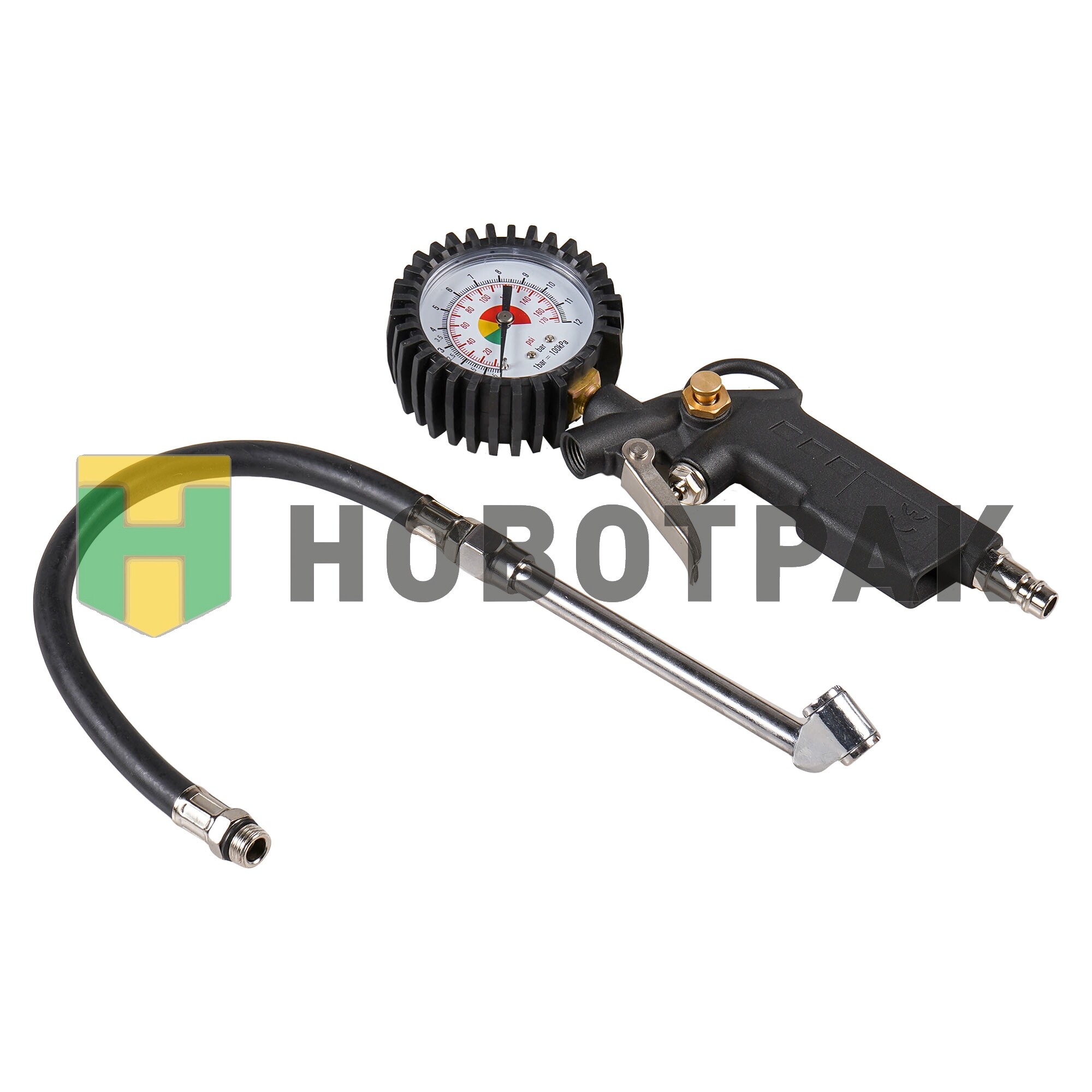 Пистолет для подкачки шин с манометром 12BAR ATBU004