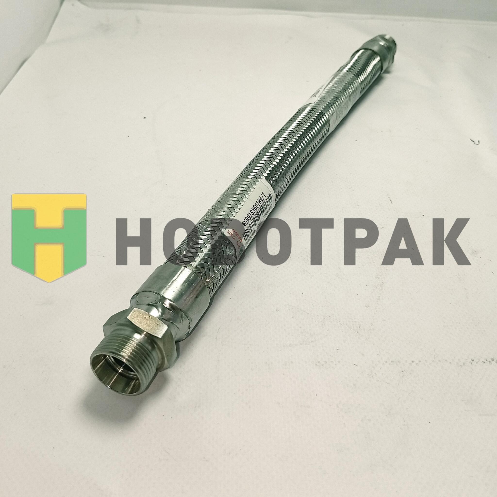 Шланг компрессора L=400 M24 (в оплётке) Howo/Sitrak WG9918360184