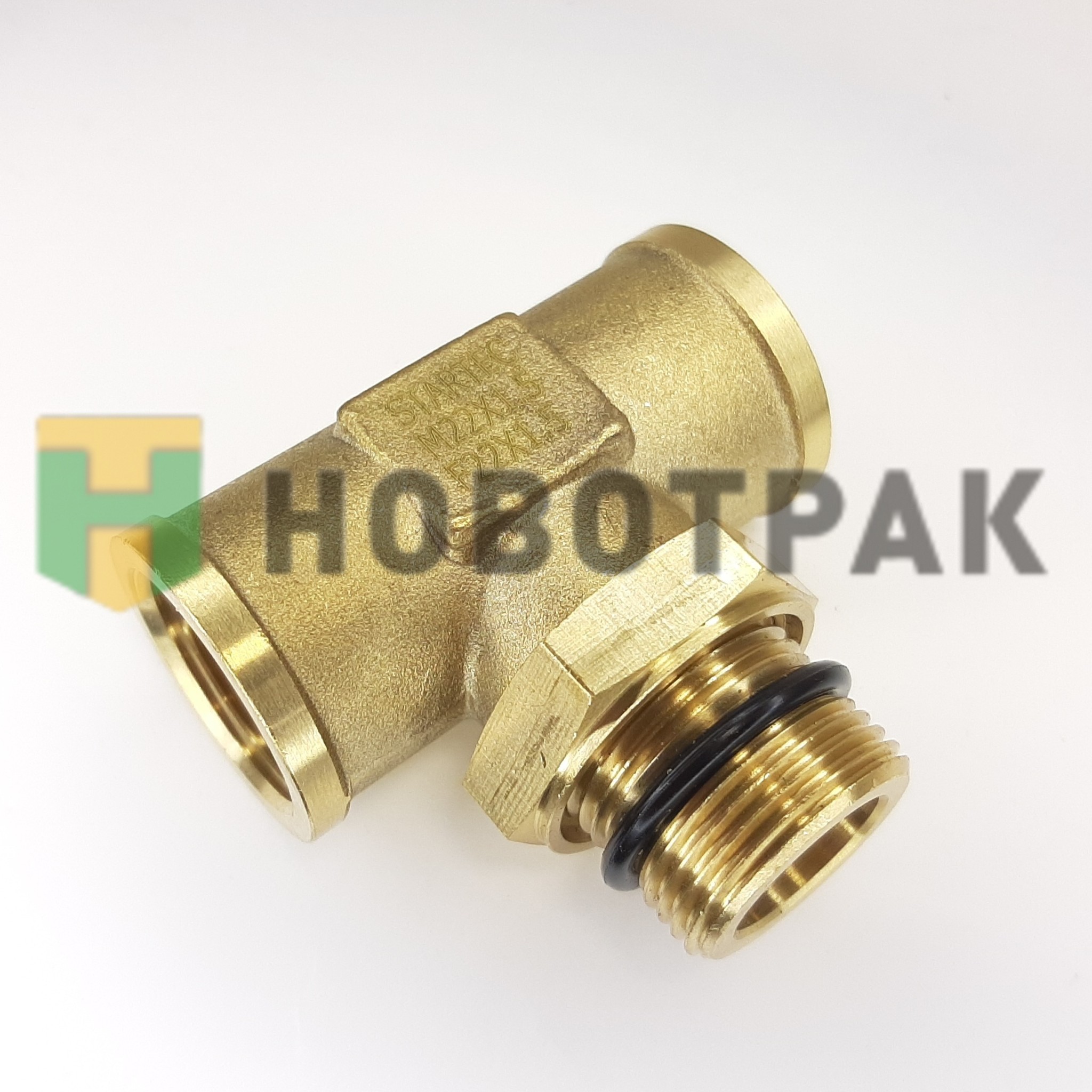 Фитинг Т-образный STARTEC М22/22 c контргайкой INF11M22F22T