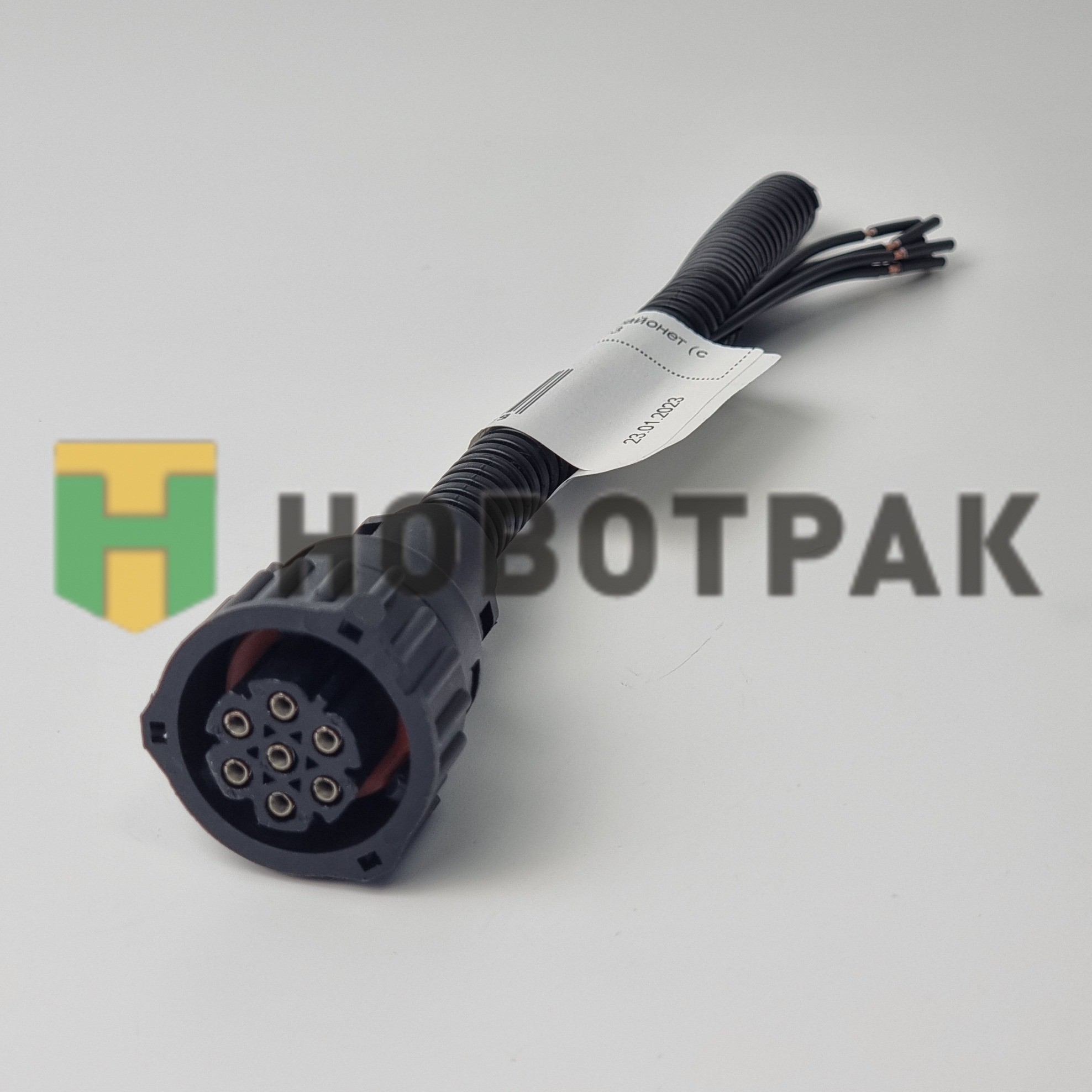 Разъём 7 контактов DIN, байонет (с проводами)