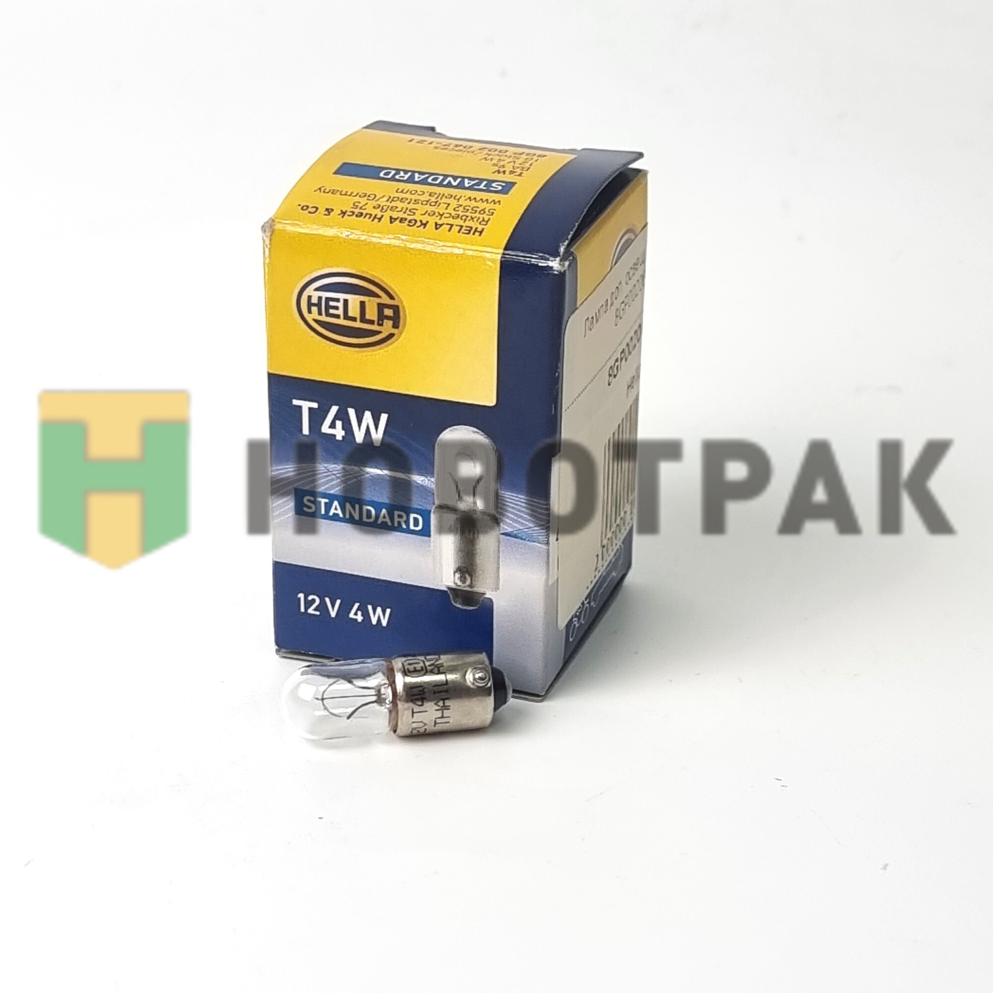 Лампа накаливания T4W 12V BA9s 8GP002067121