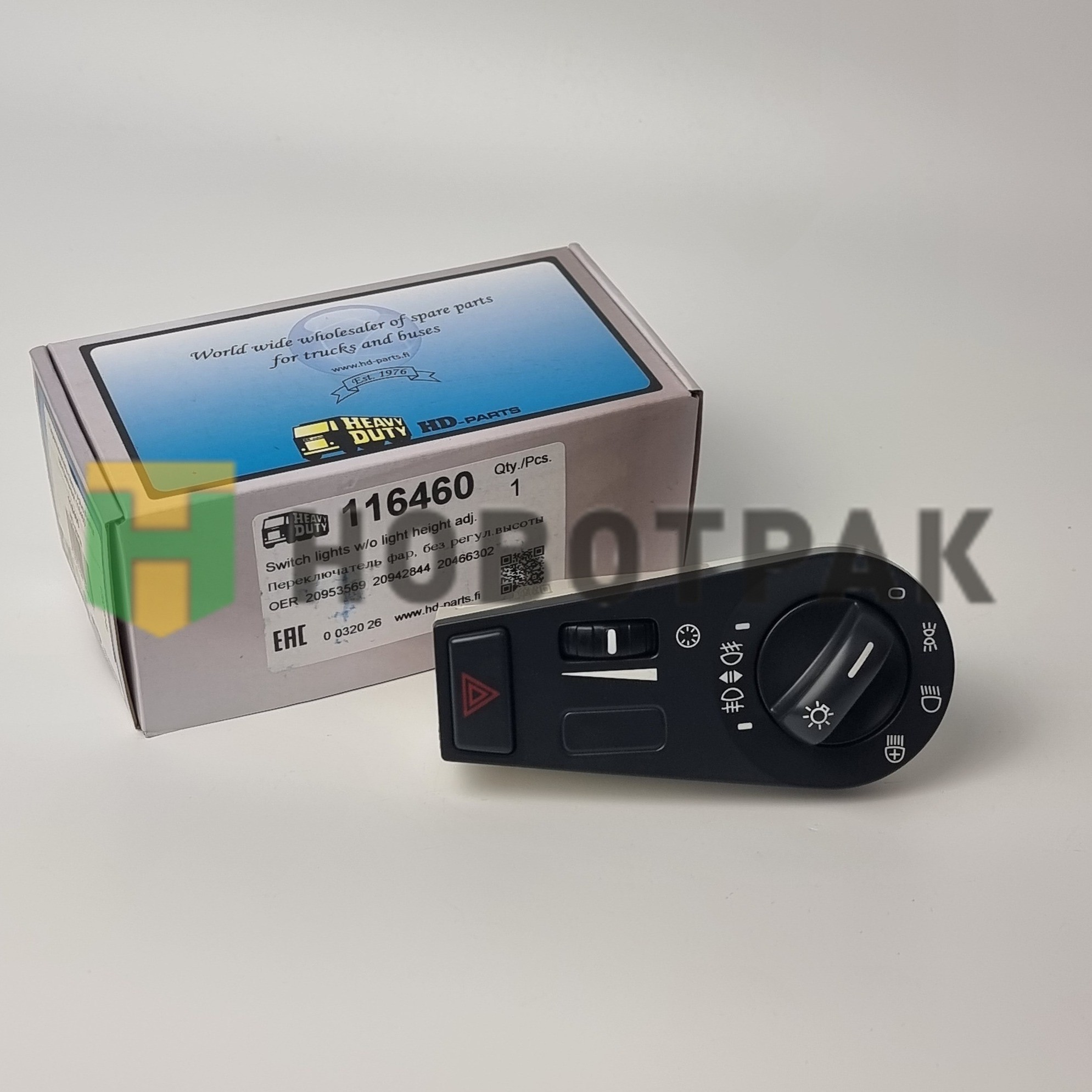 Переключатель света Volvo FH/FM центральный 116460