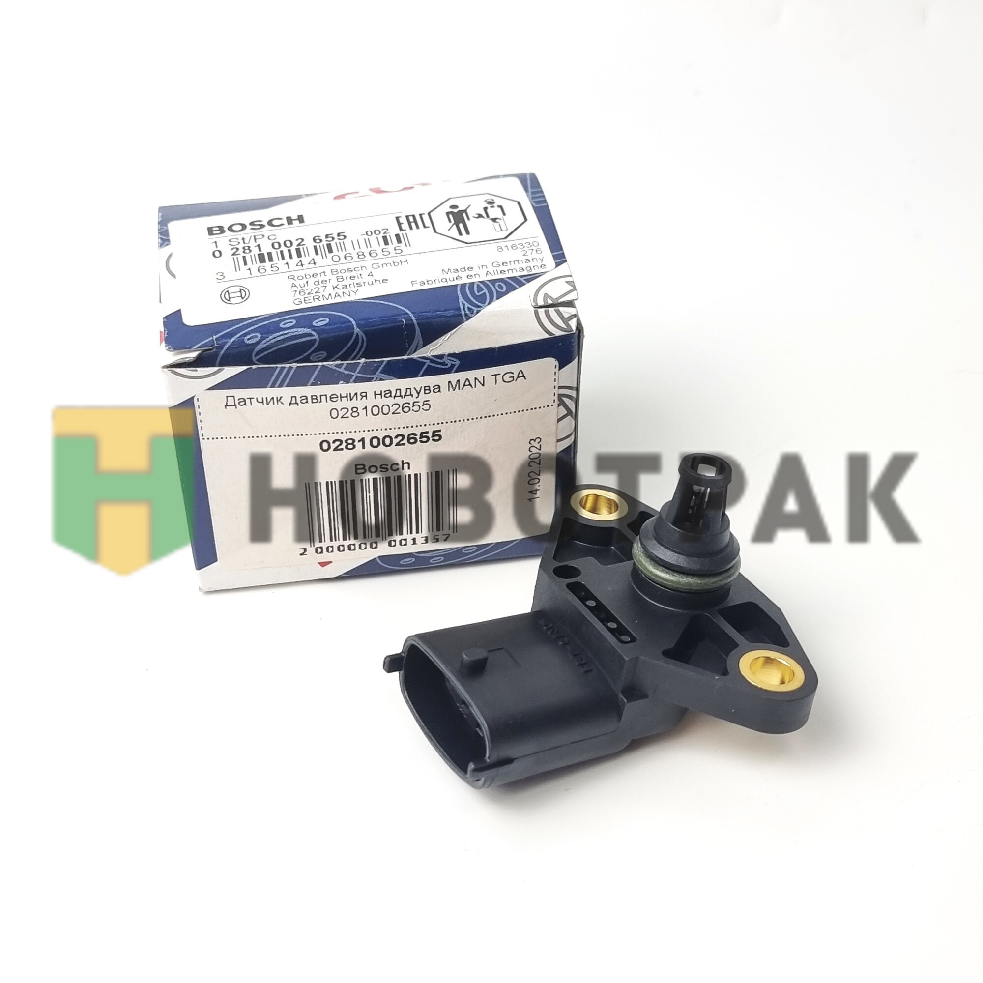 Датчик давления наддува MAN TGA 0281002655