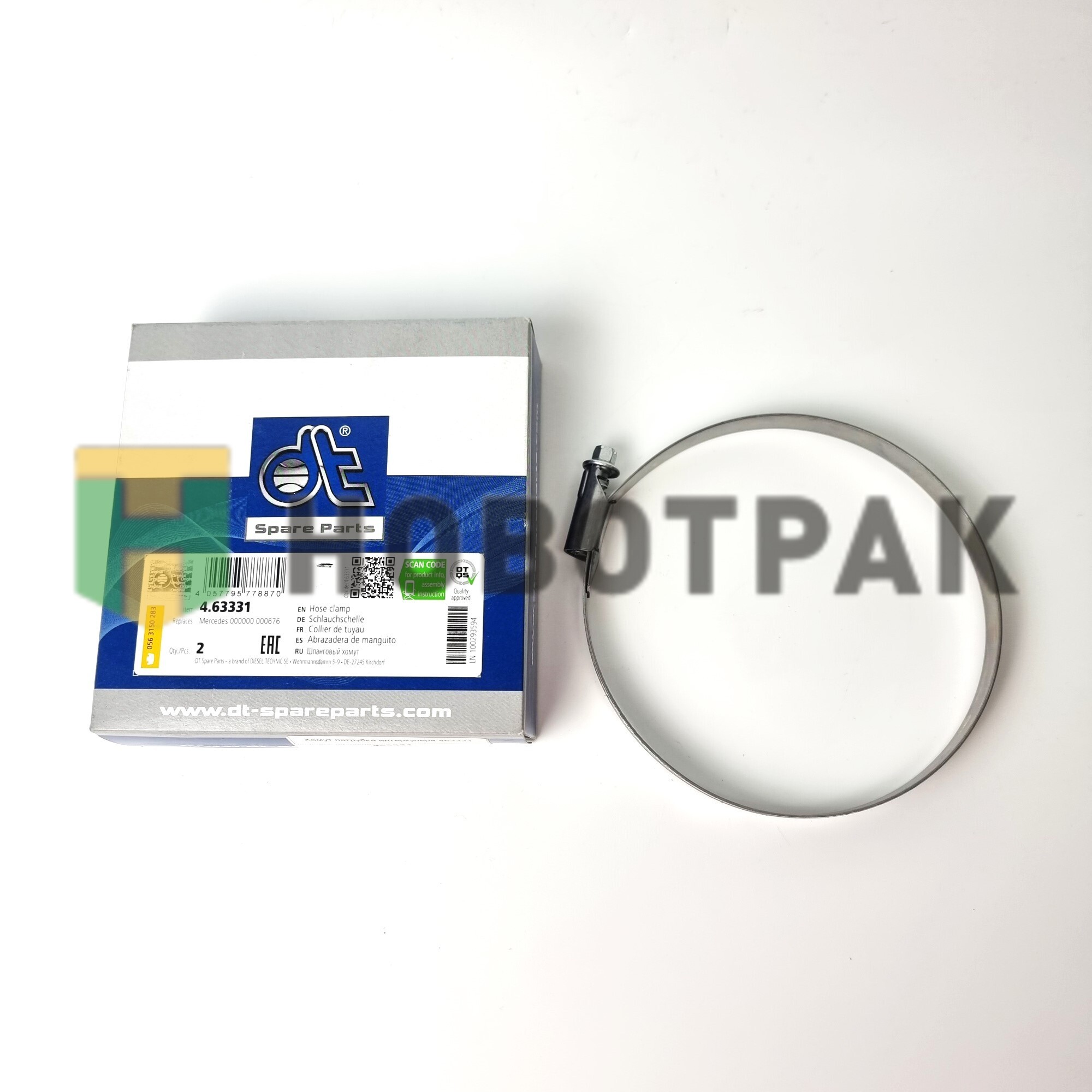 Хомут патрубка интеркулера 463331