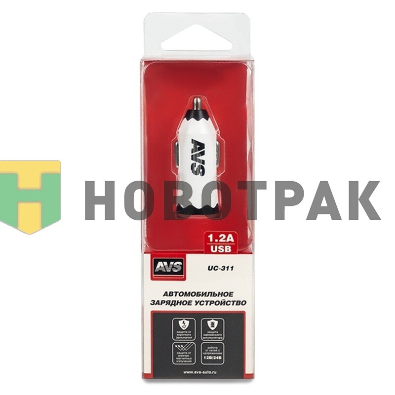 Автомобильное зарядное устройство USB (1 порт) 1,2А) A78019S