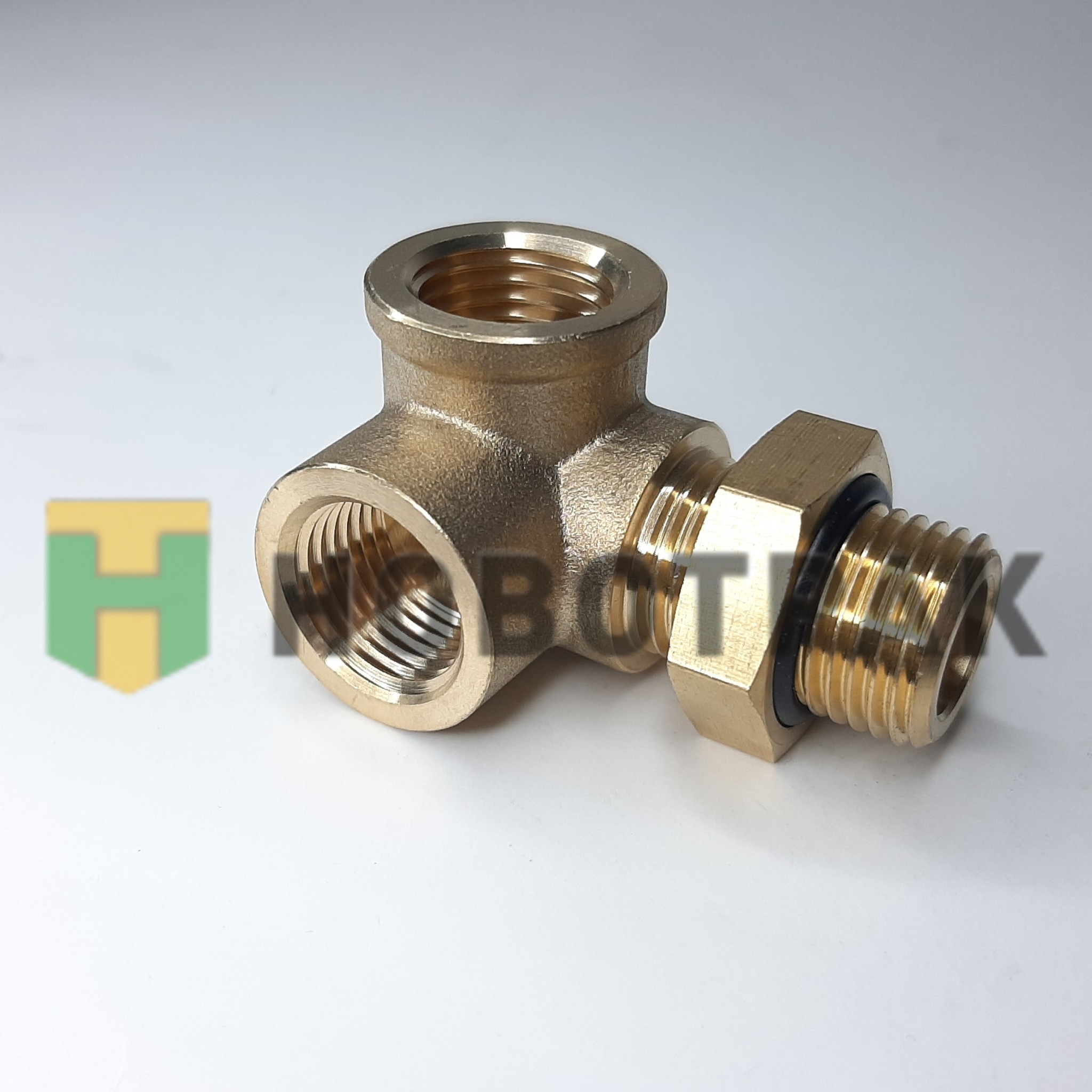 Фитинг Startec угловой М16-1,5/F16-1,5 c контргайкой INF11M16F16L2