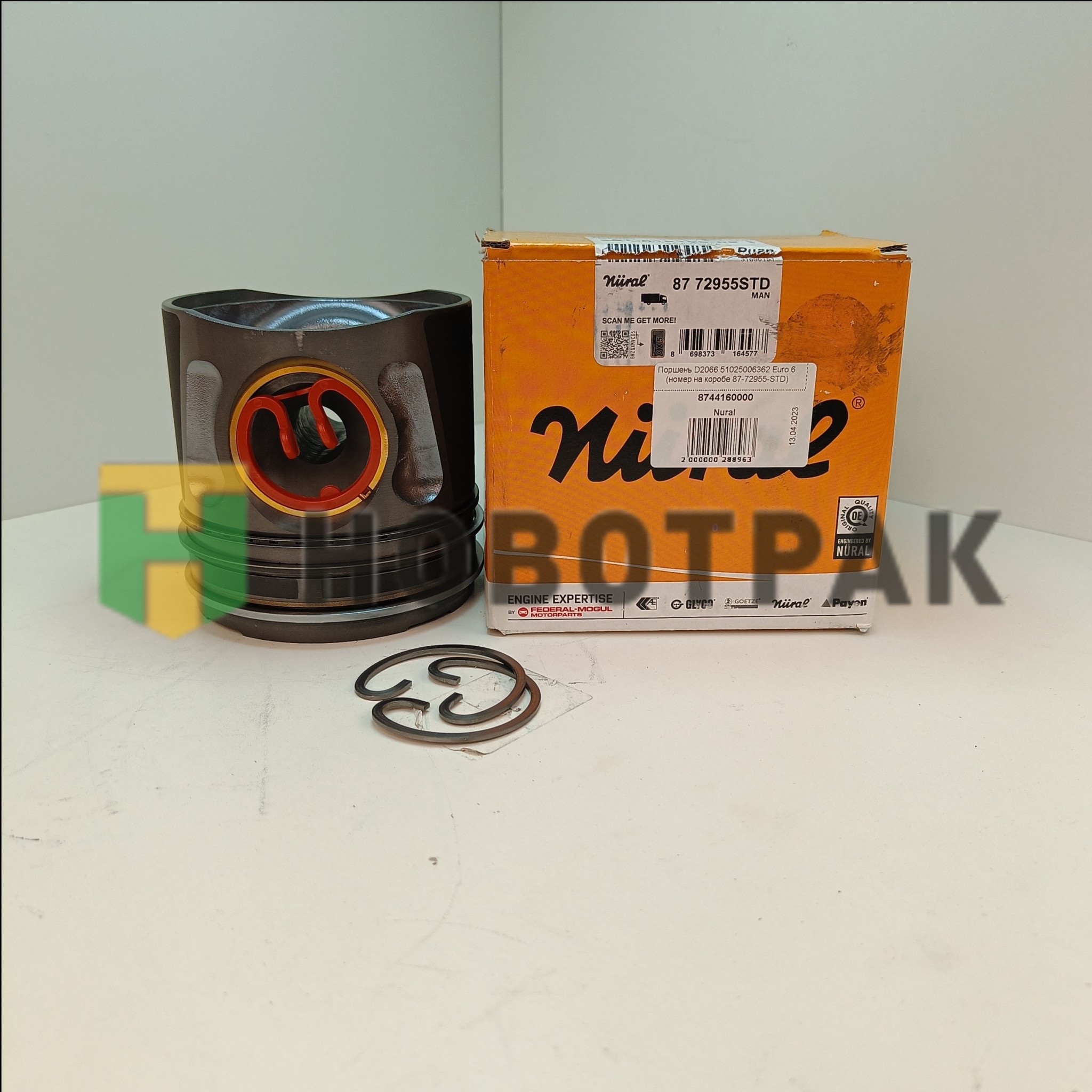 Поршень D2066 51025006362 Euro 6 (номер на коробе 87-72955-STD)