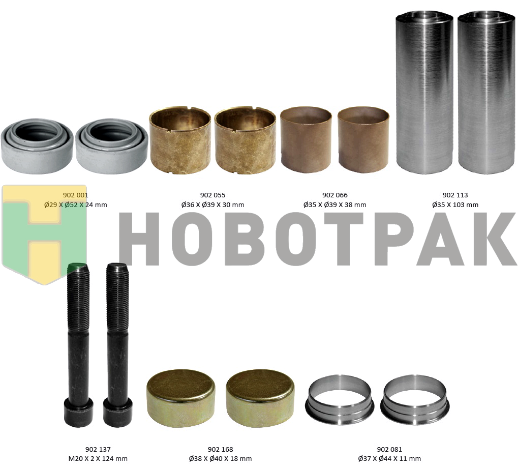 Рем. комплект диcкового тормоза (направляющие втулки/болты и пыльники ) VolvoFH  CP9021212