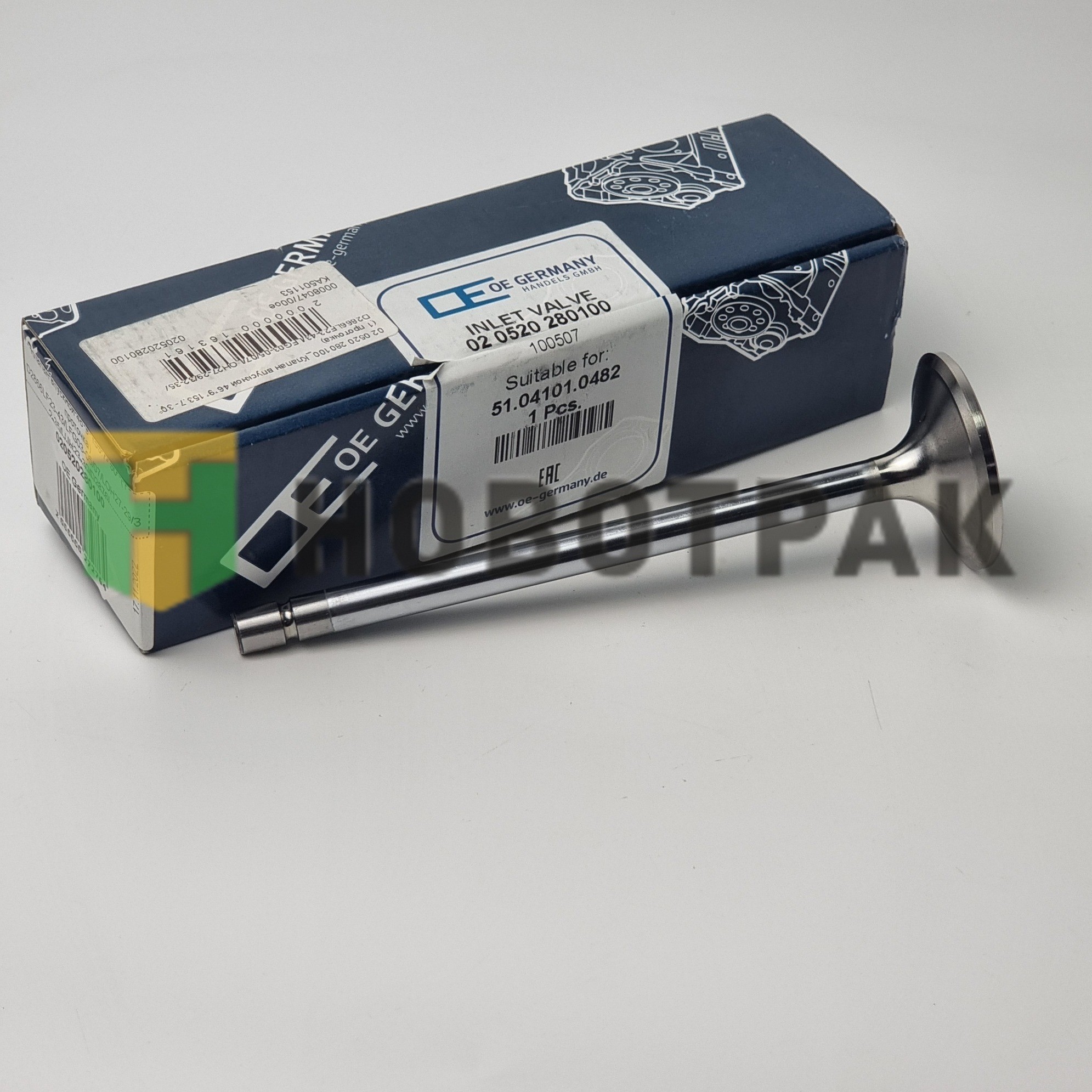 Клапан впускной 46*9*153.7- 30° (1 проточка) D2866LF23-43/LFG03-05/07/LOH27-29/32-35/LUH23-30/D2876L