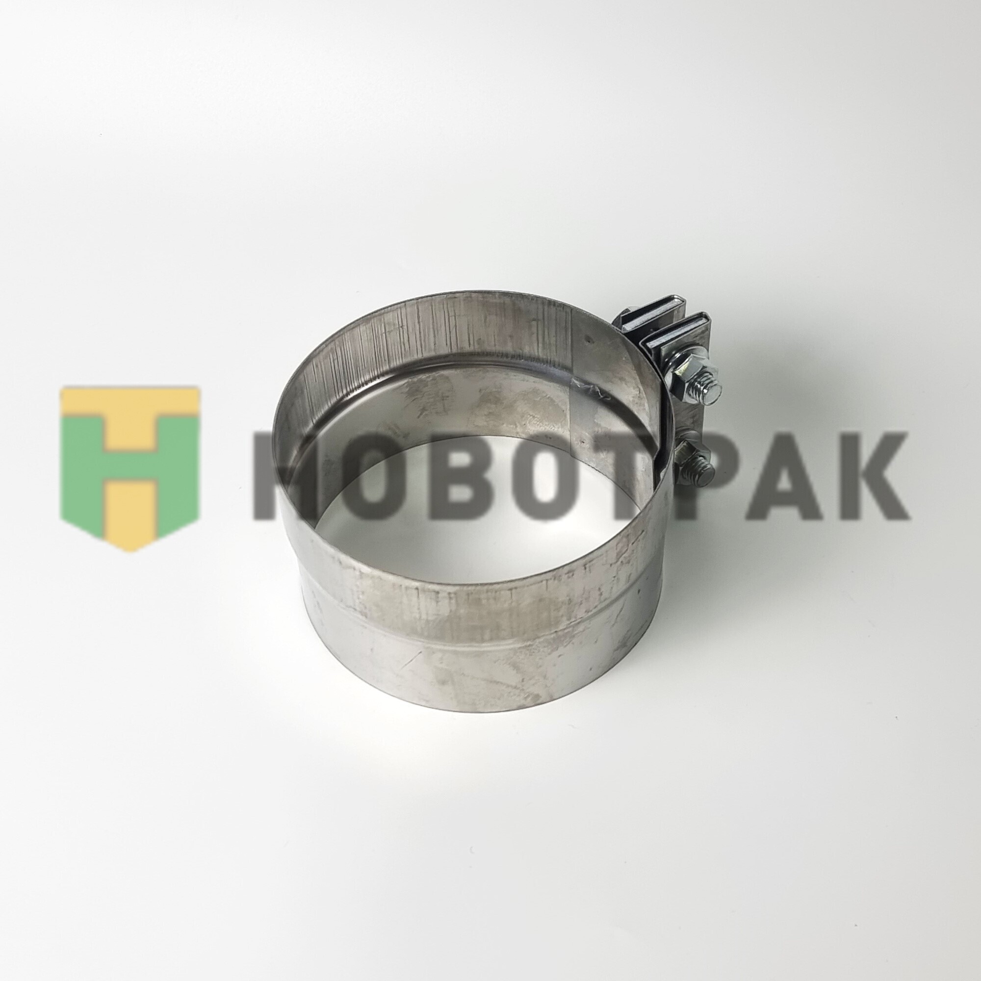 Хомут глушителя Volvo F/FH12 (широкий) 65458