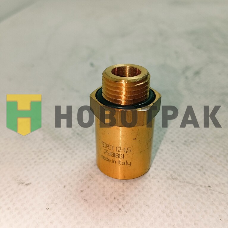 Ввинчивающийся штуцер для трубок D12х1,5 мм резьба M16x1,5 под ключ 22мм