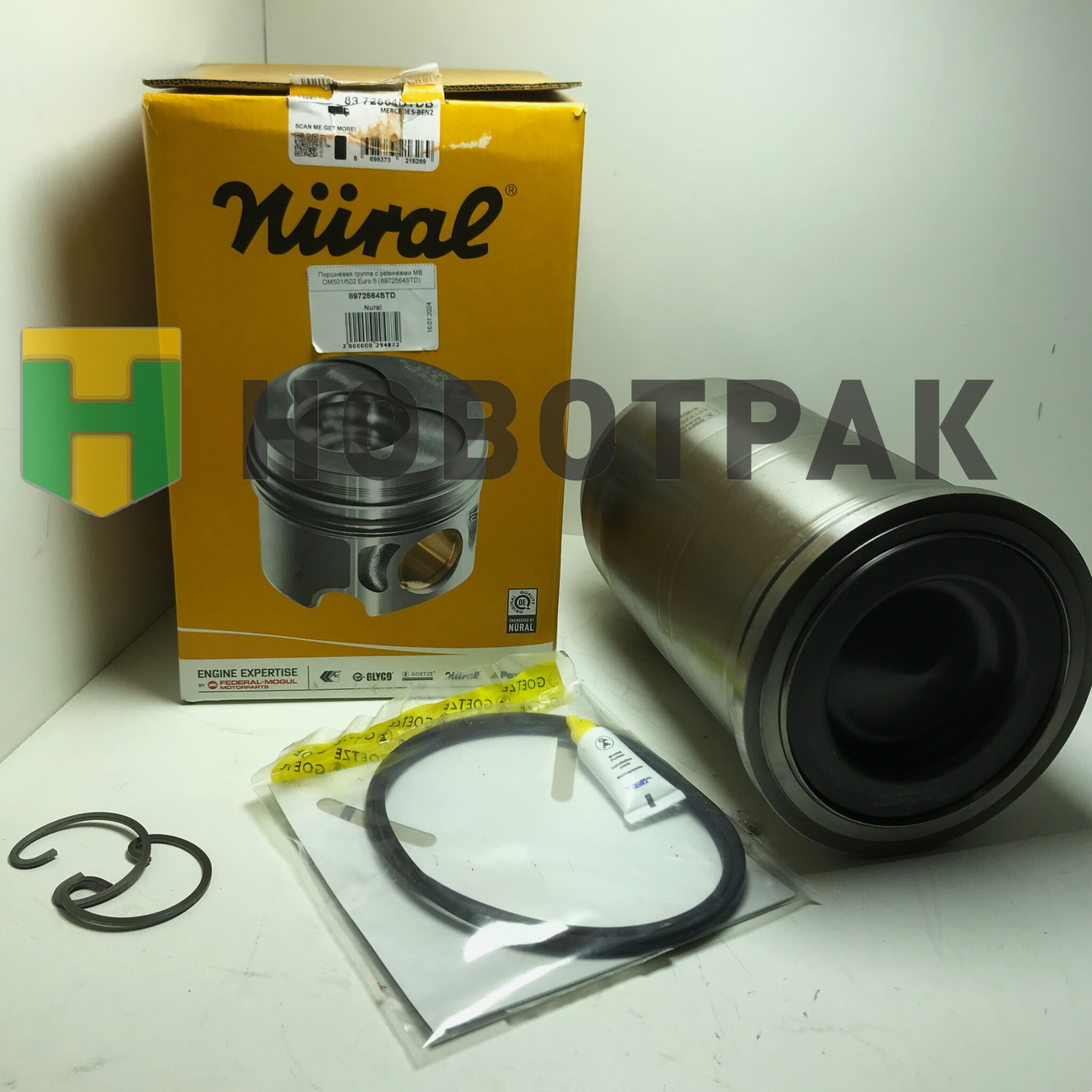 Поршневая группа с резинками MB OM501/502 Euro 5 (8972564STD)