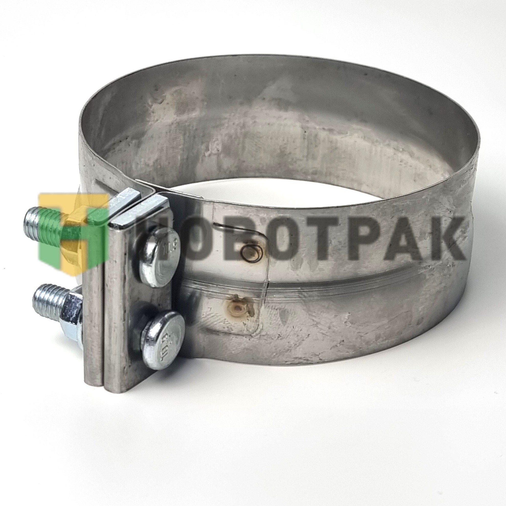 Хомут глушителя Volvo F/FH12 (широкий) 214598