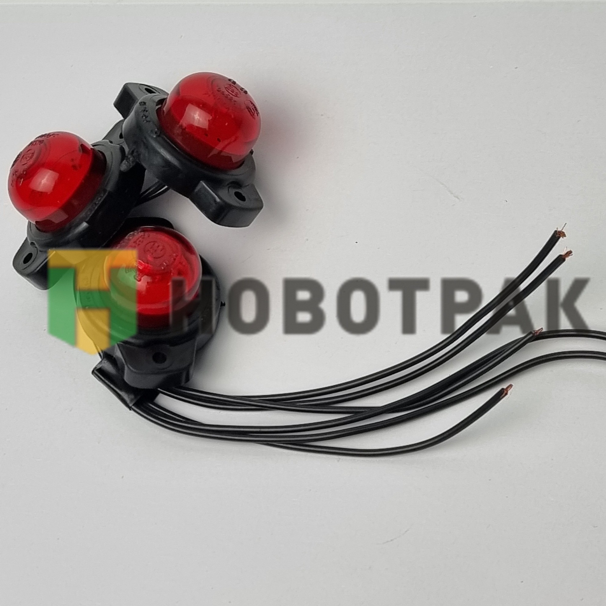 Фонарь габаритный и контурный "шайба" Красн/бел КАВЗ ГФ318LED