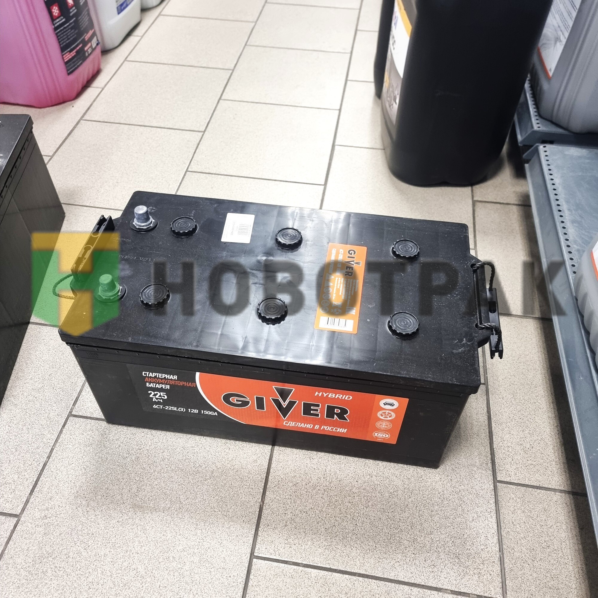 Аккумуляторная батарея 225Ah евроконус (+ слева) 6CT225