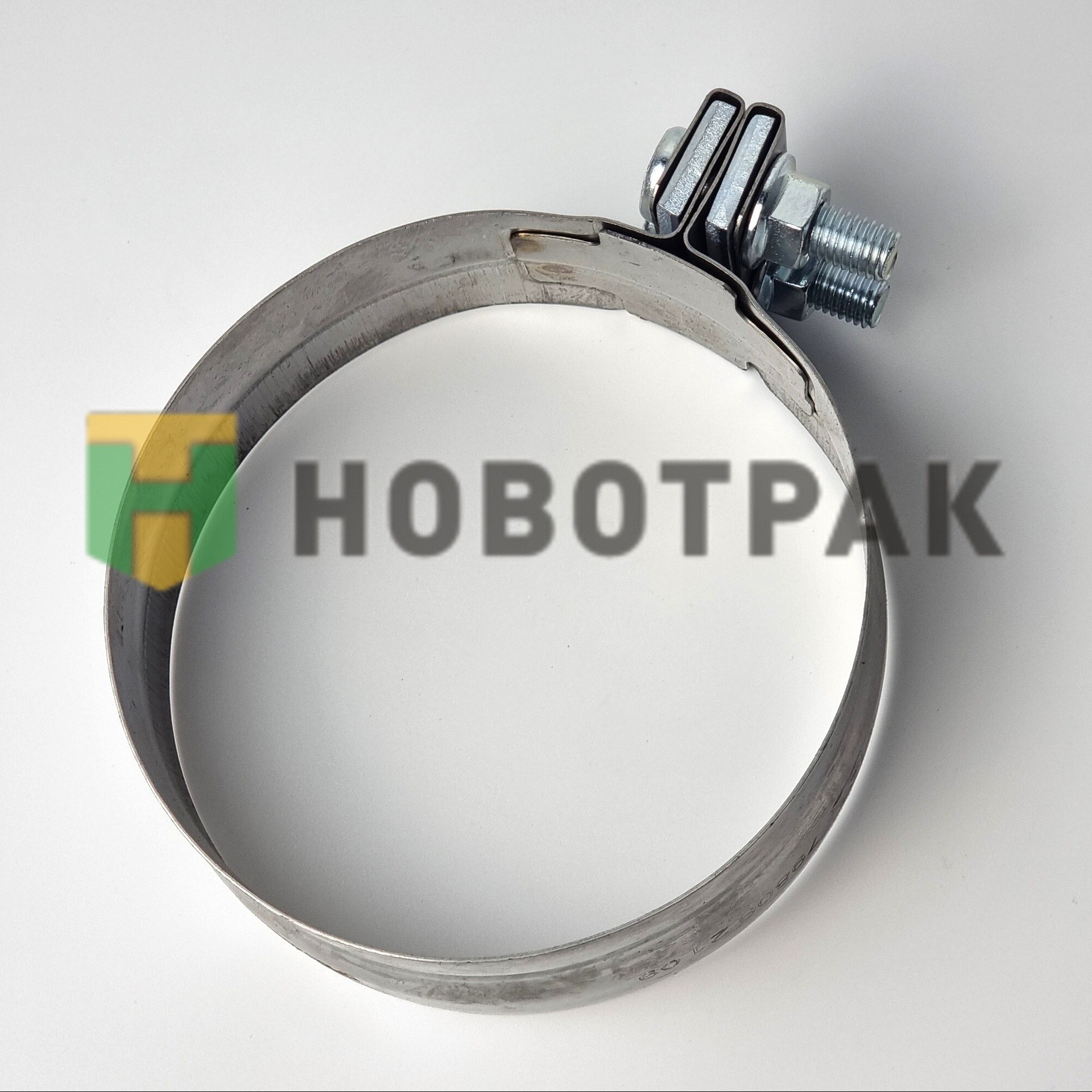 Хомут глушителя Volvo F/FH12 (широкий) 214598