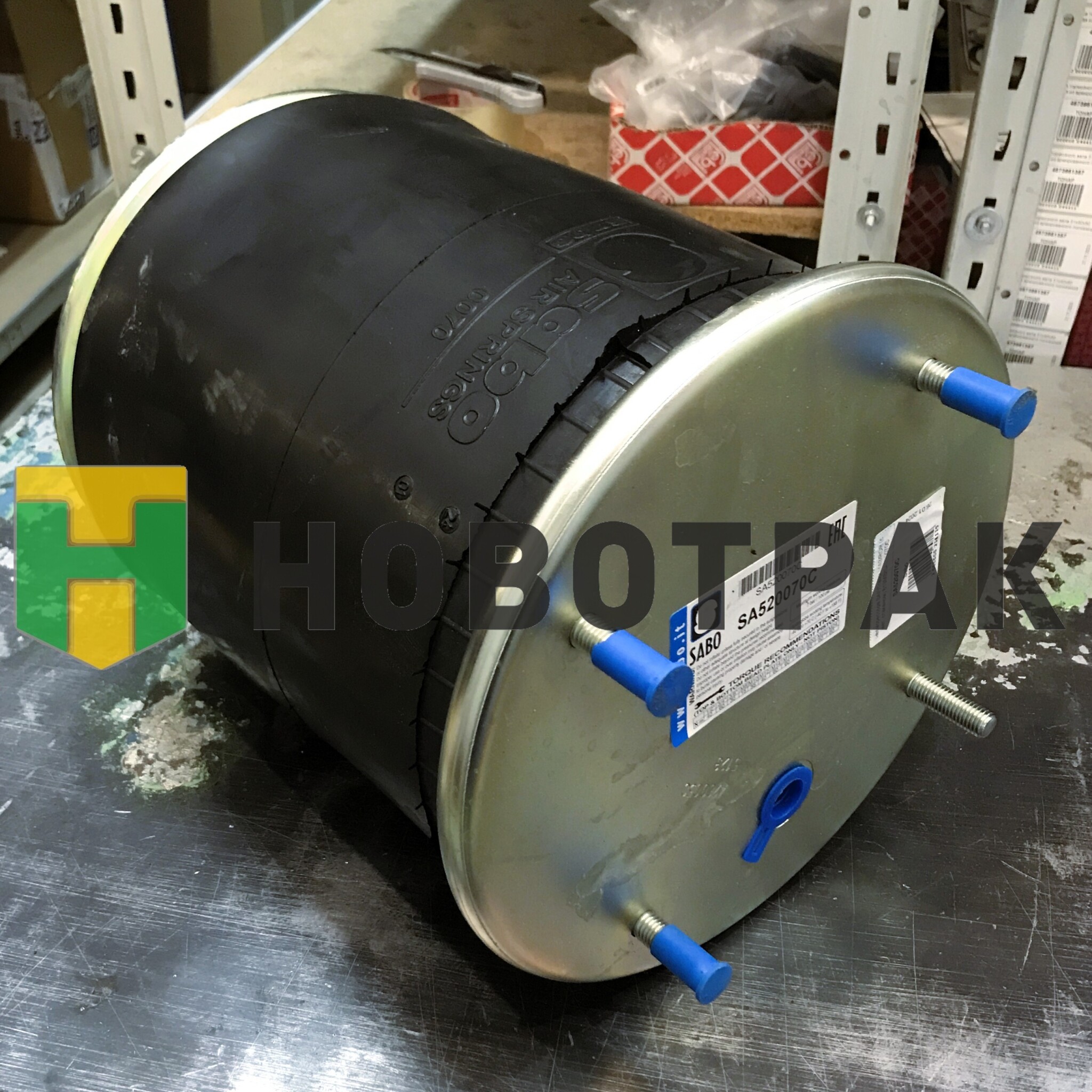 Пневморессора SAF/Trailor/МАЗ/ROR (с мет. стаканом) 813MB/SA520070C