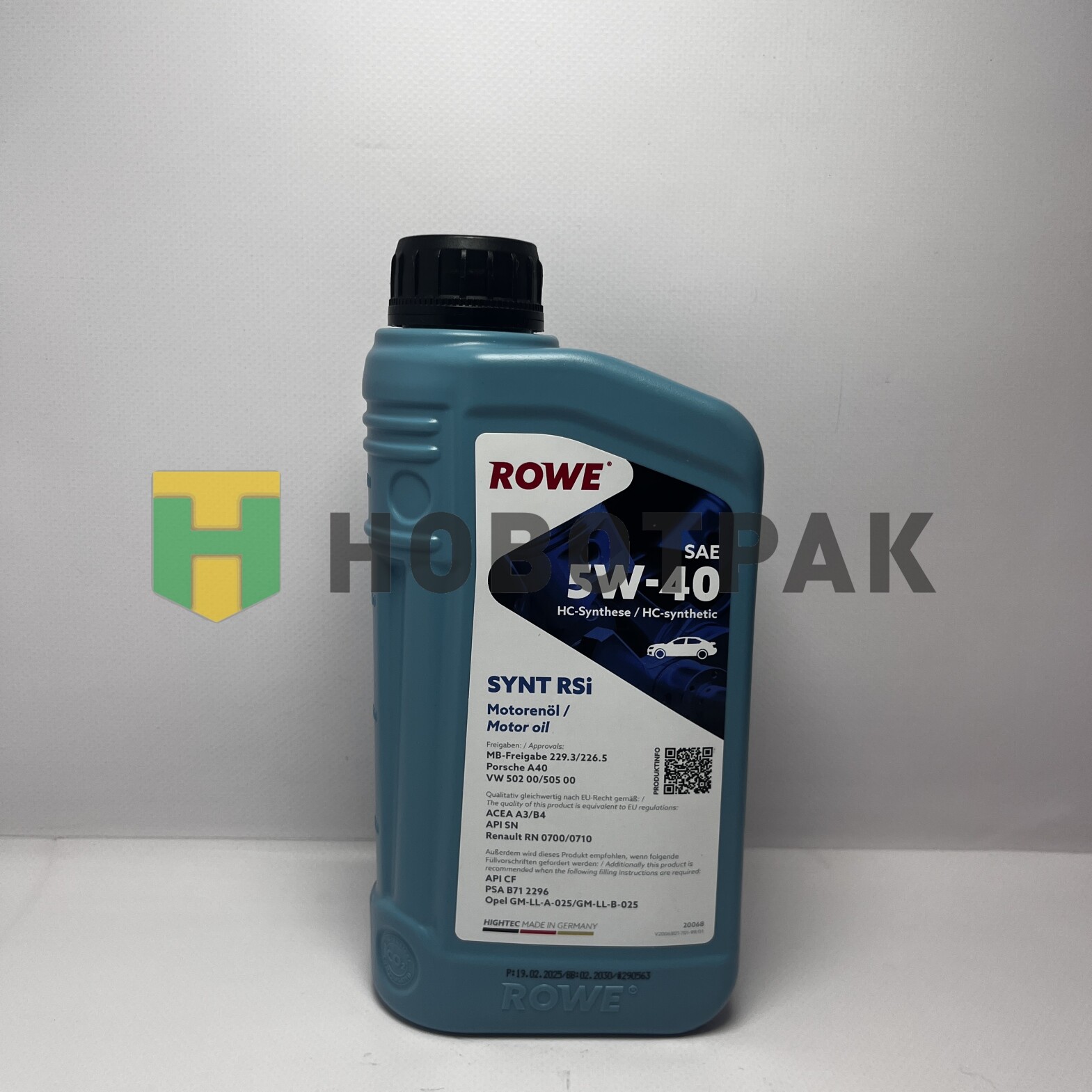 Масло моторное HIGHTEC SYNT RS SAE 5W-40 i (1л) 20068001099