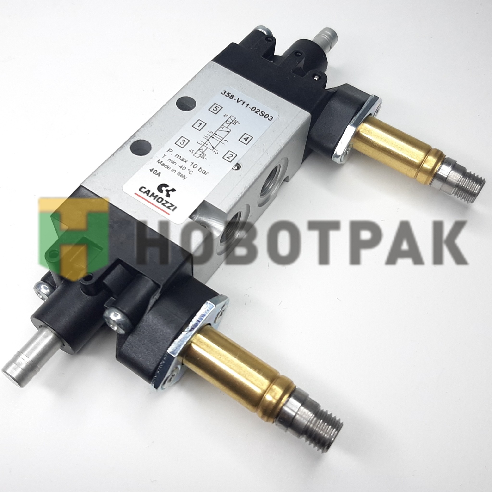 Распределитель  Camozzi с двусторонним электро управлением и ручным дублированием 358V1102S03