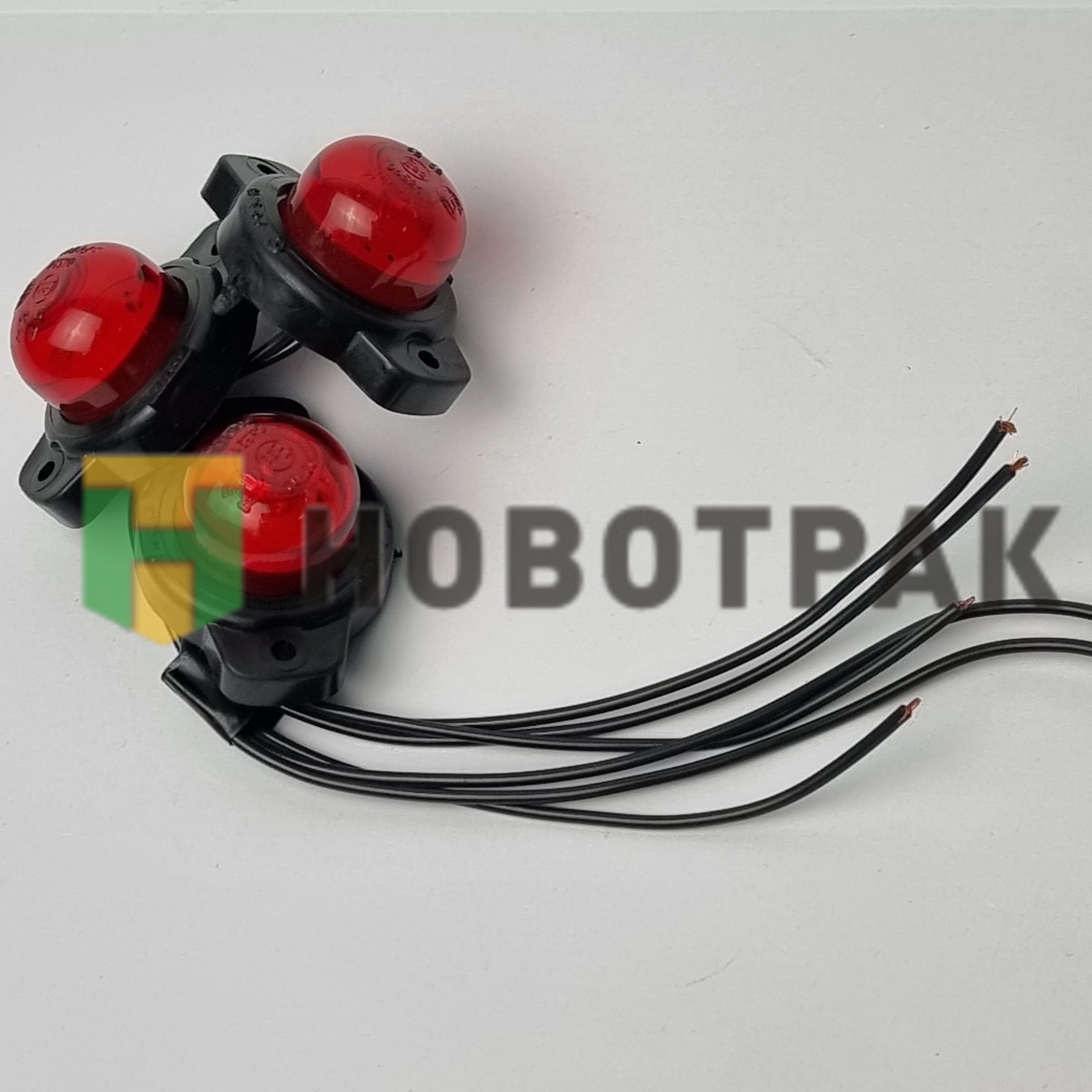 Фонарь габаритный контакт"шайба"белый корпус 12/24 ГФЗ18LED