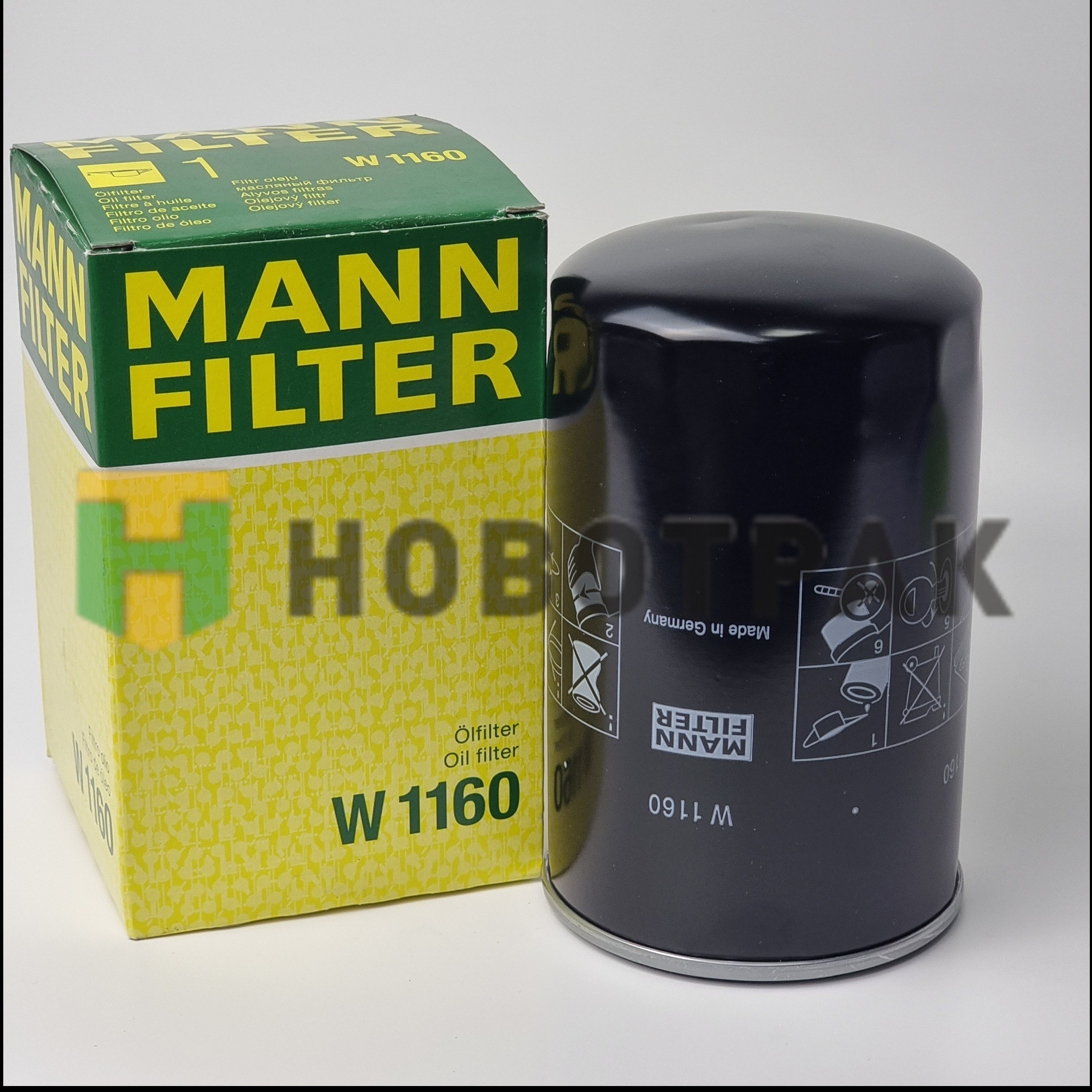 Фильтр масляный MAN D0824/26/34 W1160