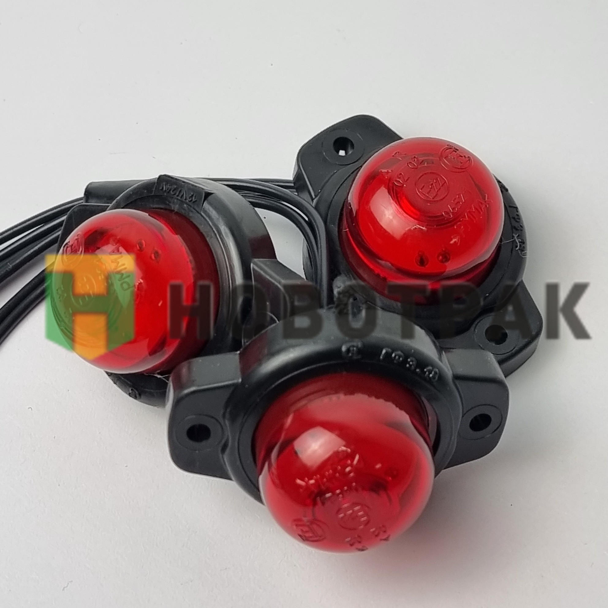 Фонарь габаритный и контурный "шайба" Красн/бел КАВЗ ГФ318LED