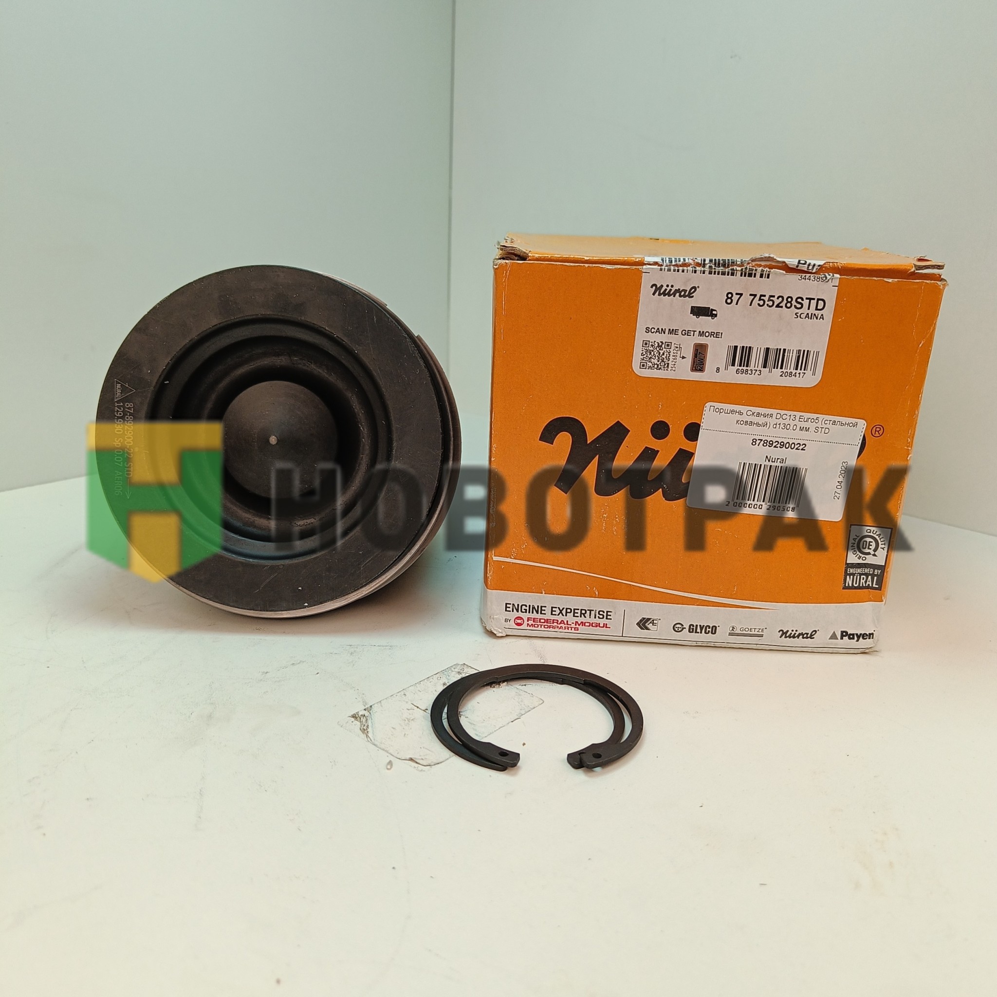 Поршень Скания DC13 Euro5 (стальной кованый) d130.0 мм. STD
