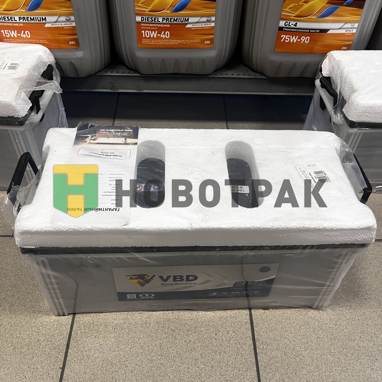 Аккумуляторная батарея VBD 6СТ190 EFB (КАМАЗ) IRD51901300L