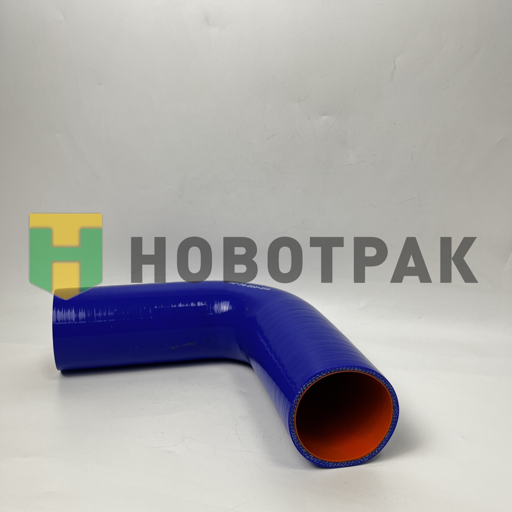 Патрубок силикон Ø70хØ70 L200х200 90 градусов