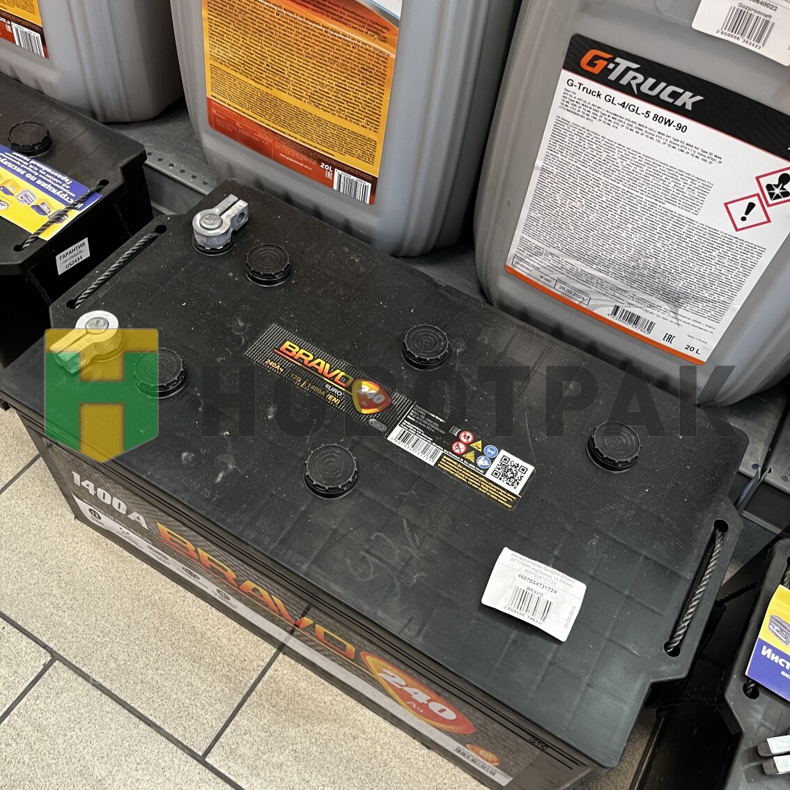 Аккумуляторная батарея BRAVO 6CT240Ah евроконус (+ слева) 4607034731724