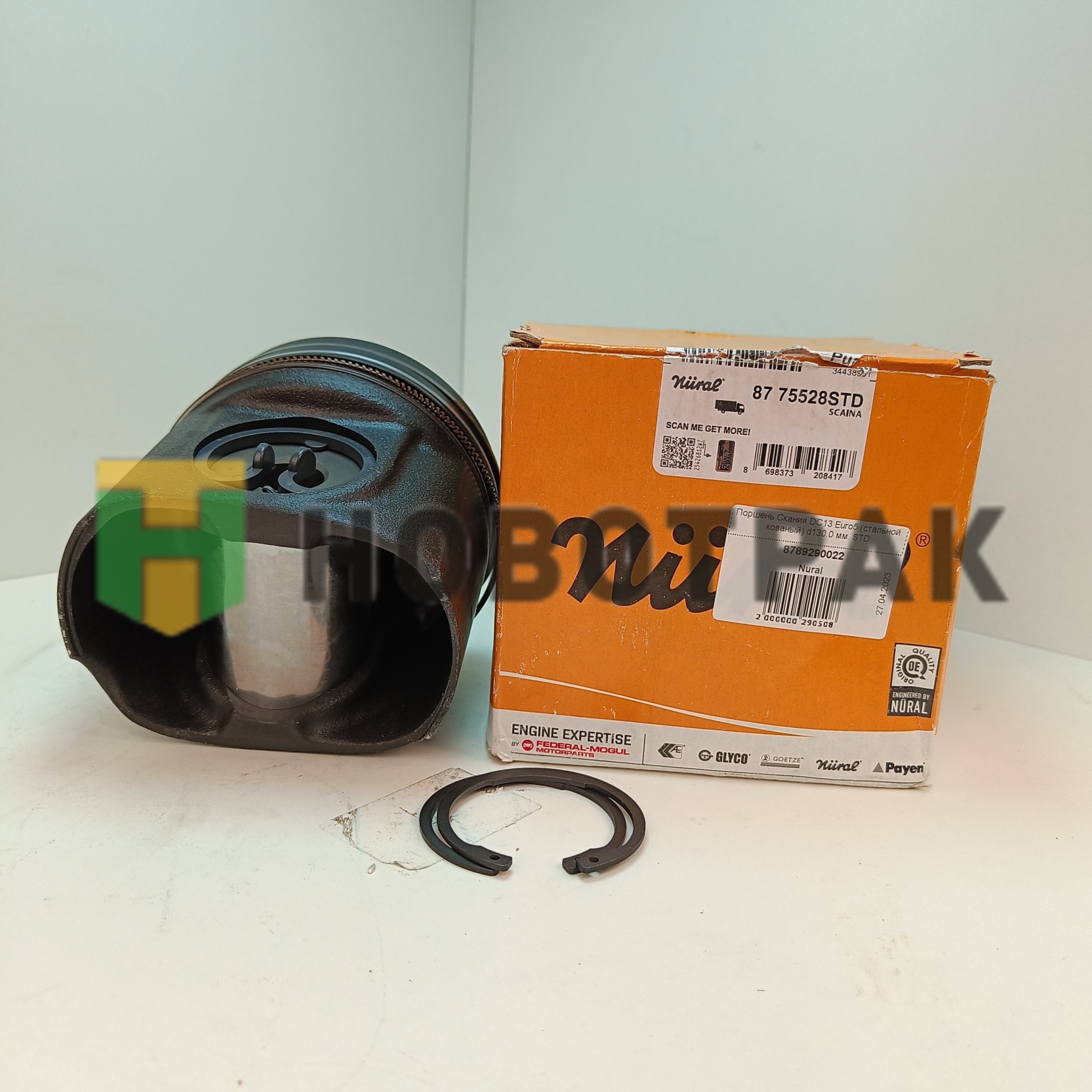 Поршень Скания DC13 Euro5 (стальной кованый) d130.0 мм. STD
