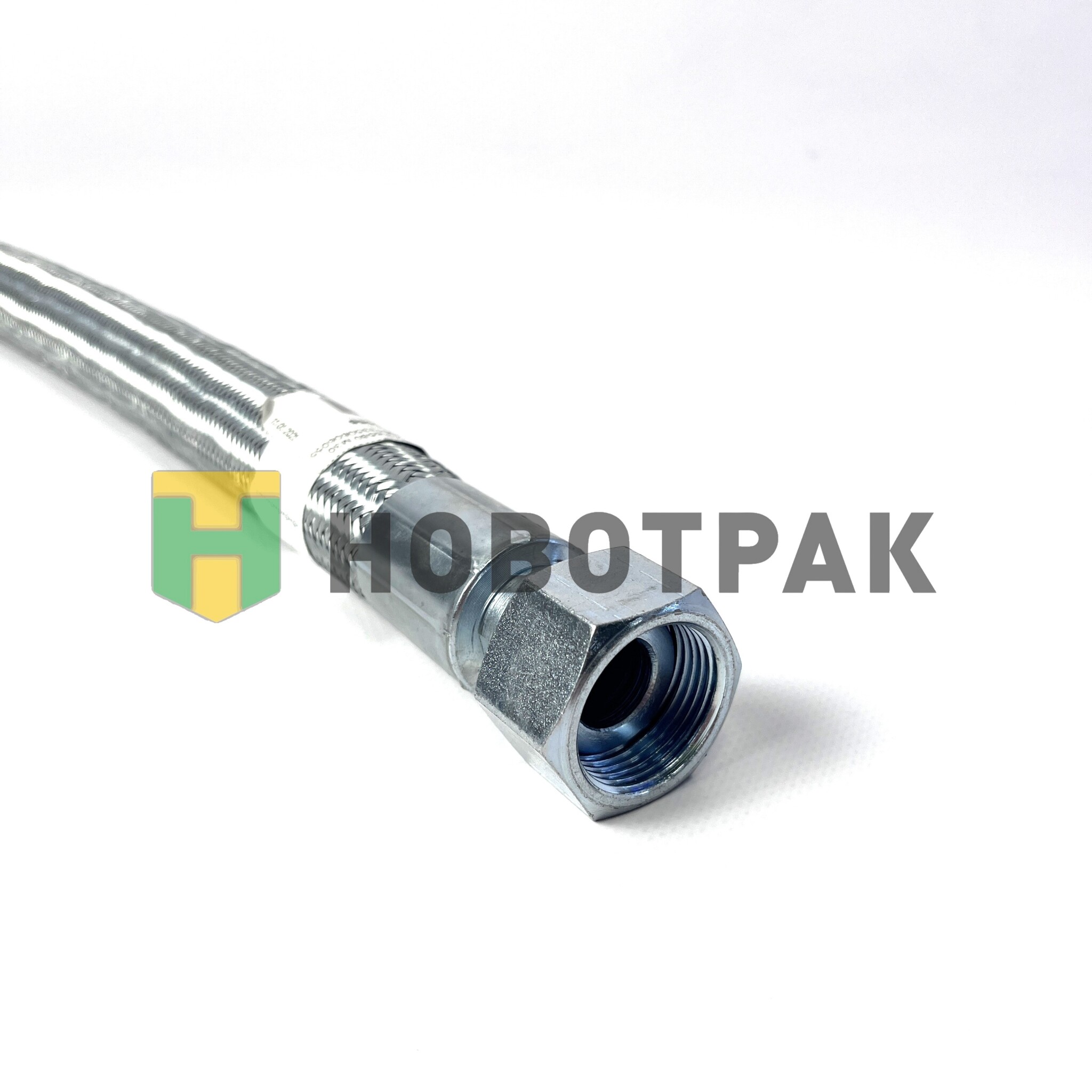 Шланг тормозной КАМАЗ-6580 М30 L=640 бронированный 49013350606055