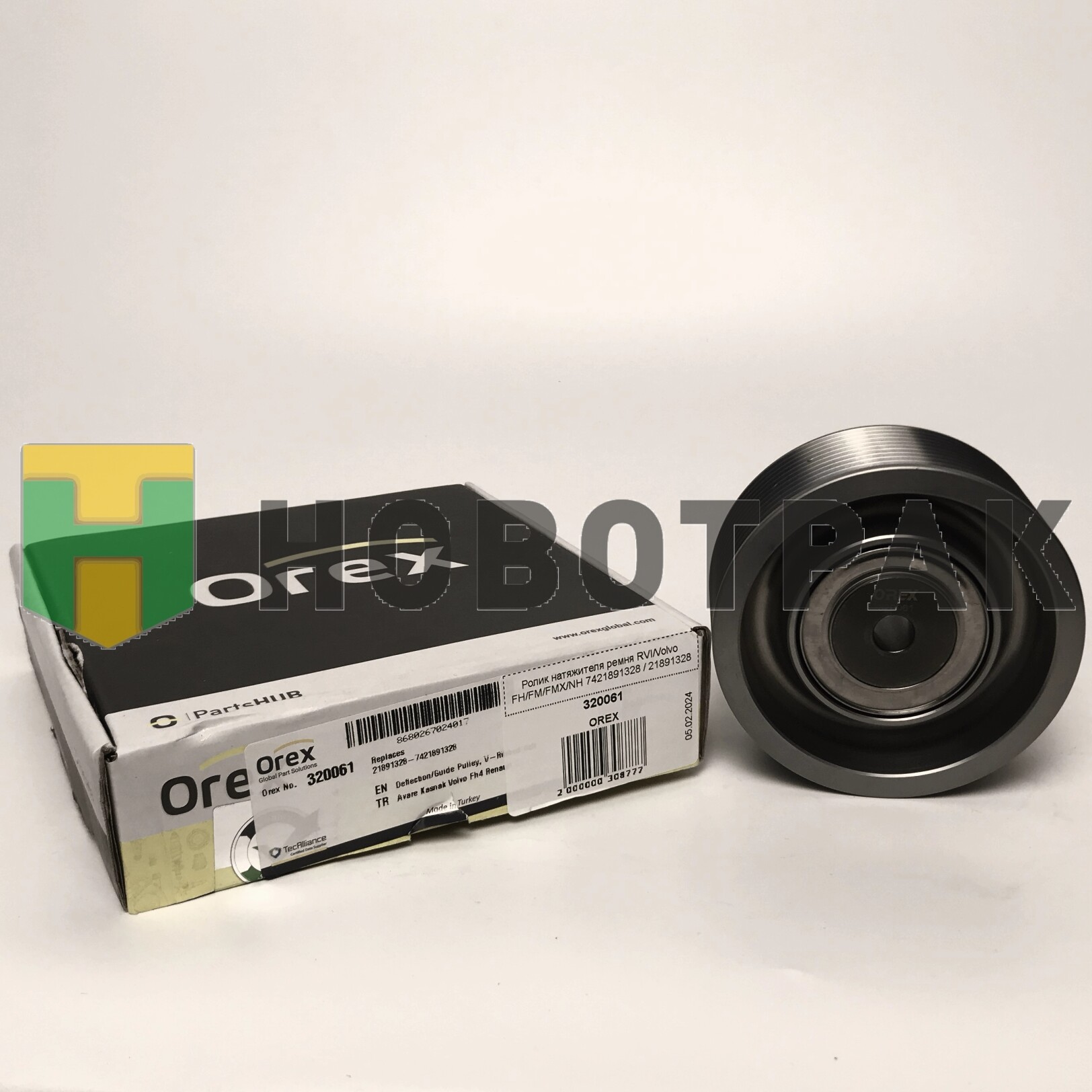 Ролик натяжителя ремня RVI/Volvo FH/FM/FMX/NH 7421891328 / 21891328 Ролик натяжителя ремня RVI/Volvo FH/FM/FMX/NH 7421891328 / 21891328