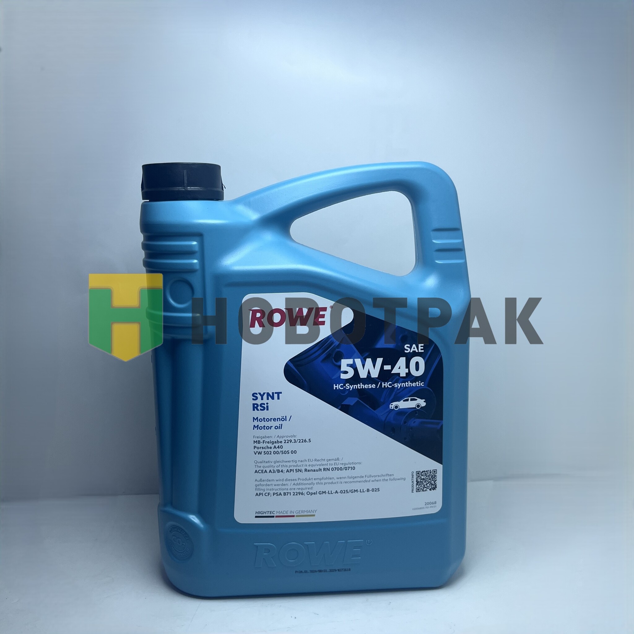 Масло моторное HIGHTEC SYNT RS SAE 5W-40 i (4л) 20068004099