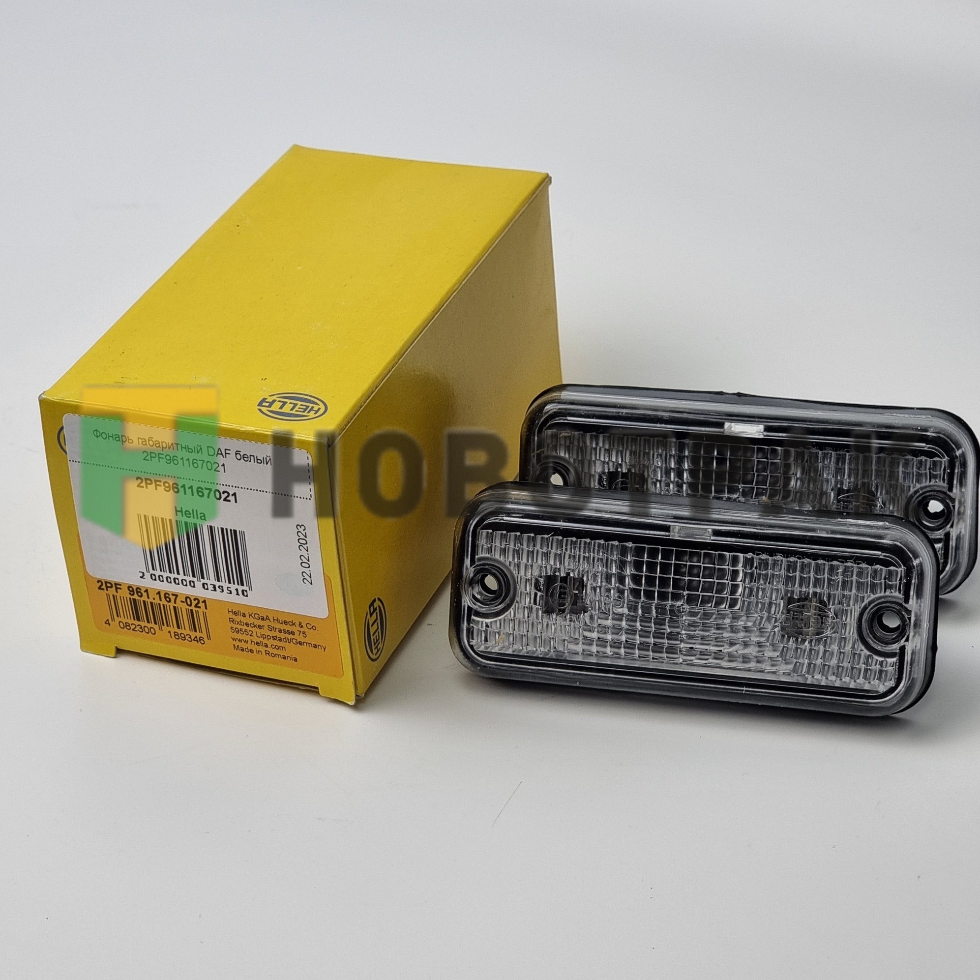 Фонарь габаритный DAF белый 2PF961167021