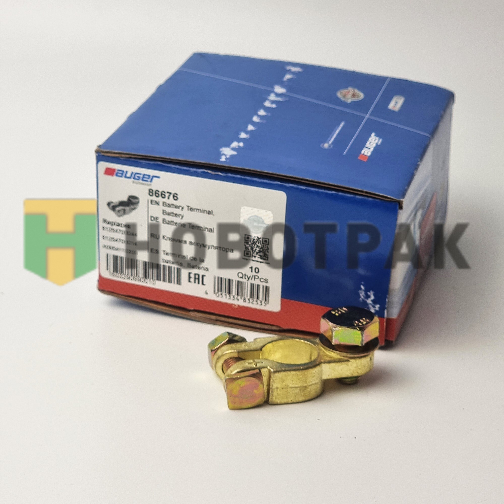 Клемма аккумулятора под болт "+" 86676