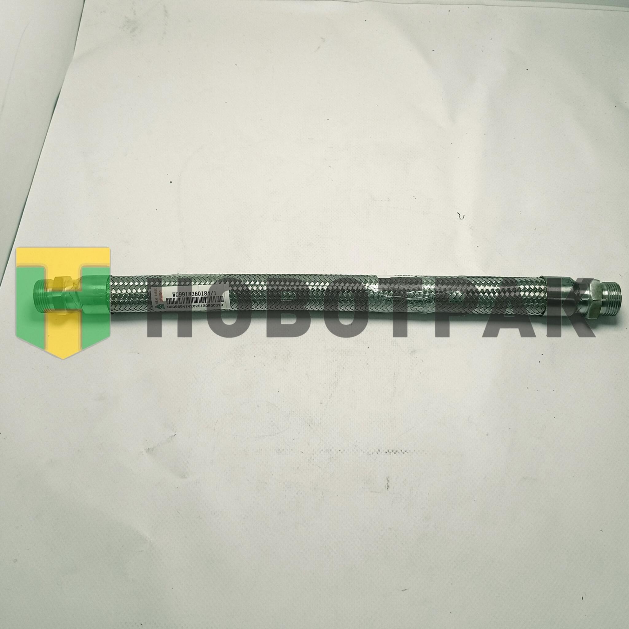 Шланг компрессора L=400 M24 (в оплётке) Howo/Sitrak WG9918360184