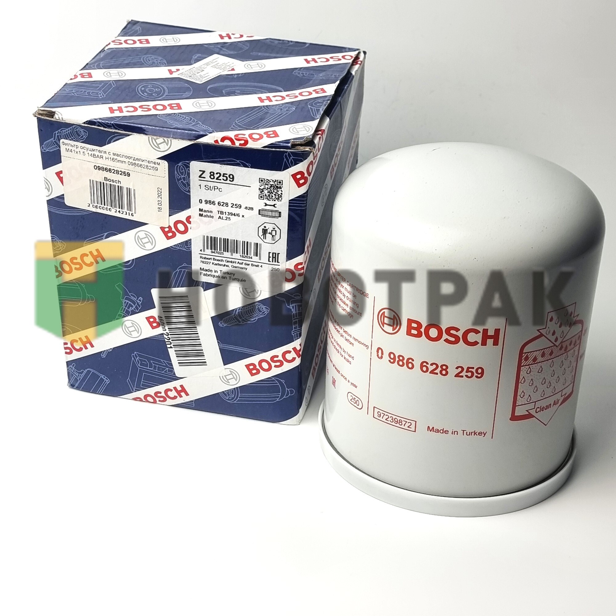 Фильтр влагомаслоотделителя DAF 0986628259