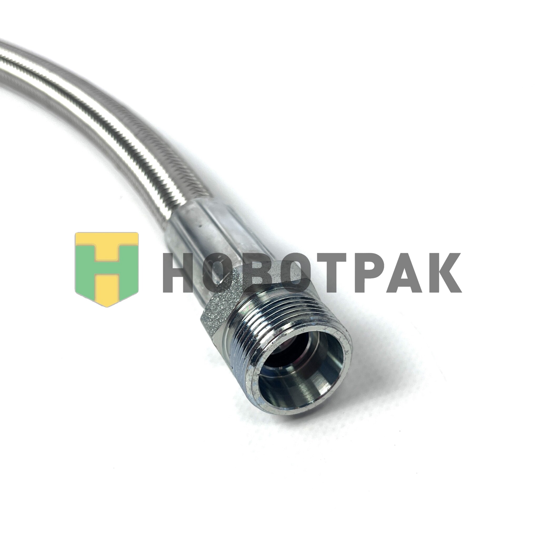 Шланг компрессора L=400 M24 (в оплётке) Howo/Sitrak ATD10283PT