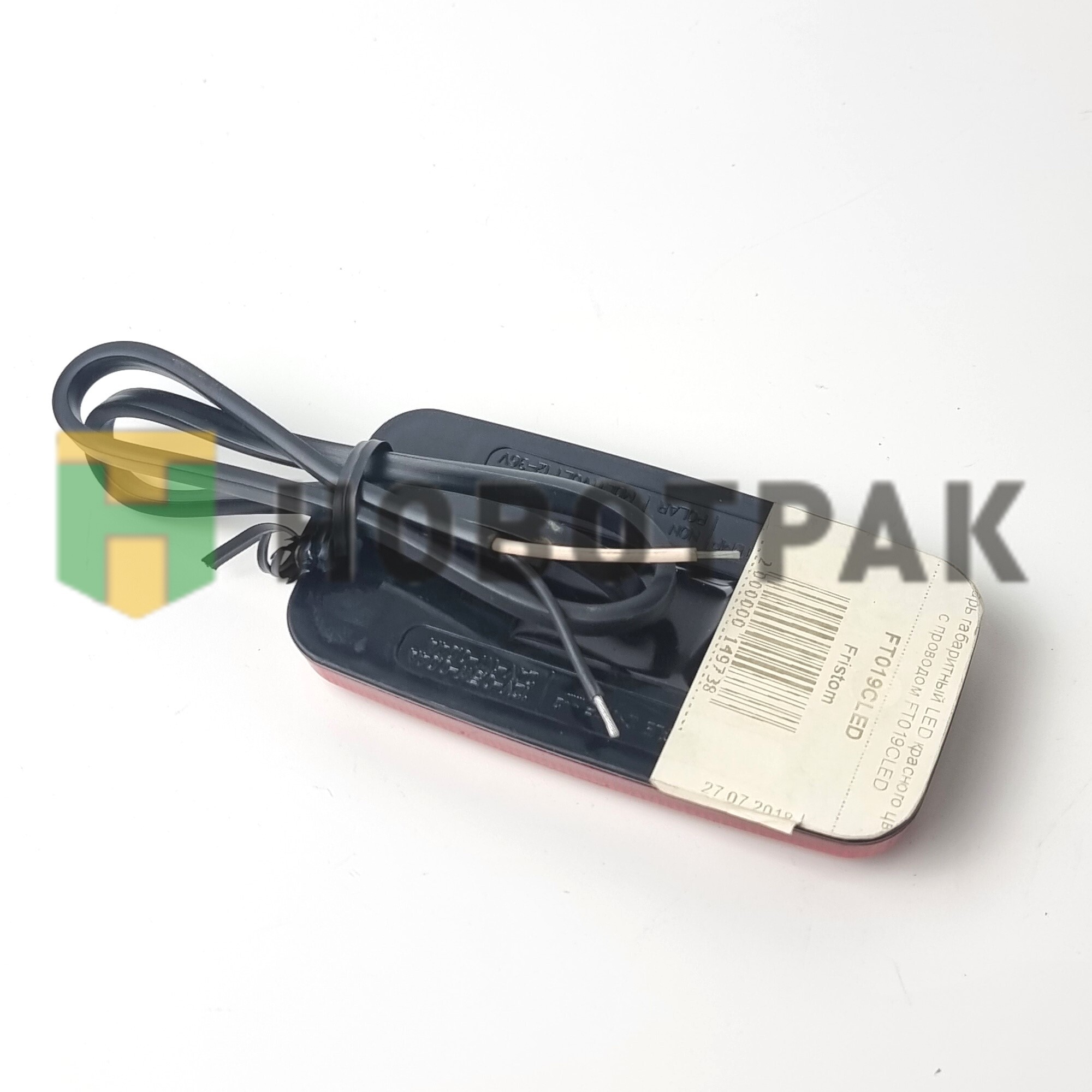 Фонарь габаритный LED красного цвета с проводом FT019CLED
