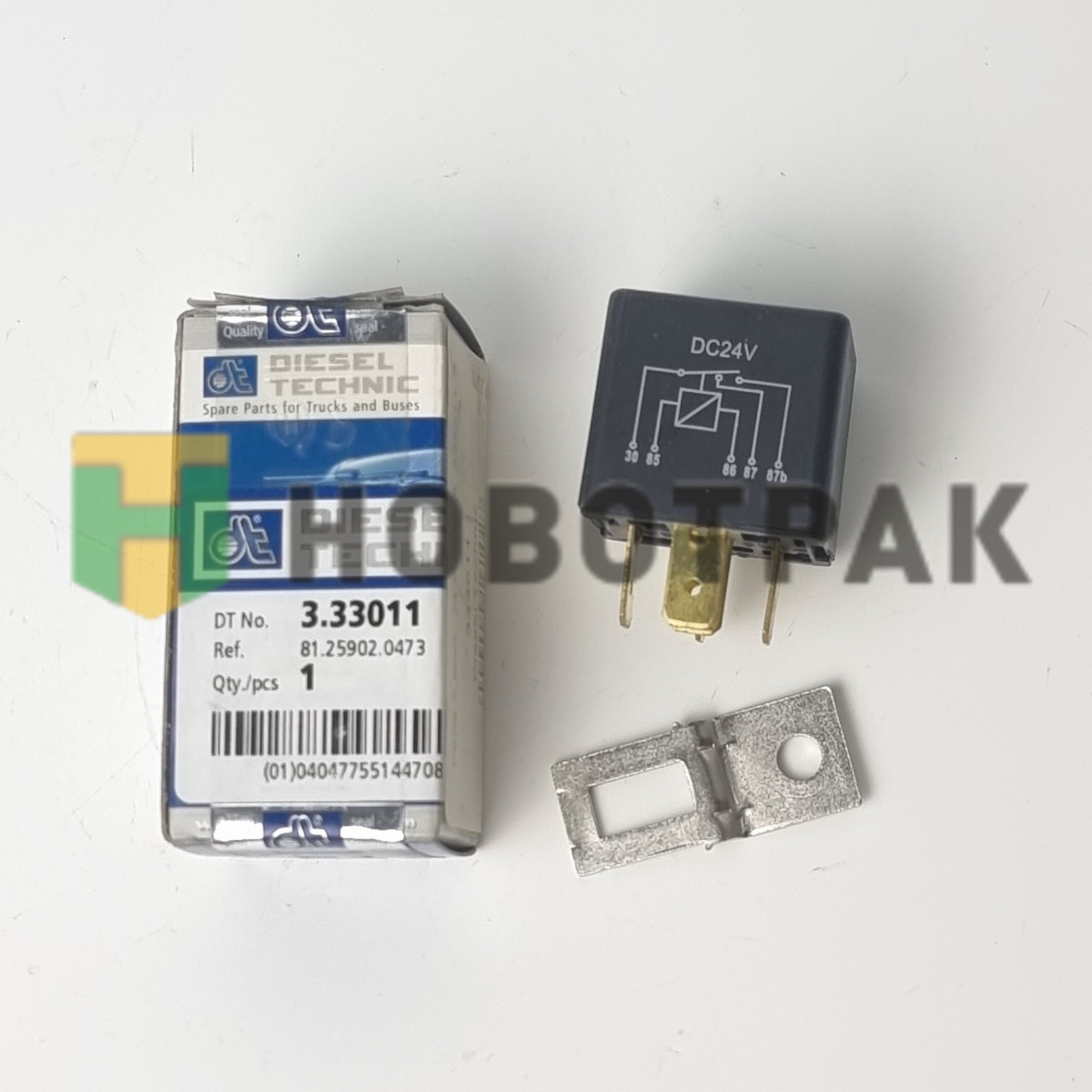 Реле 5 конт. 24 V 2x10 A 333011