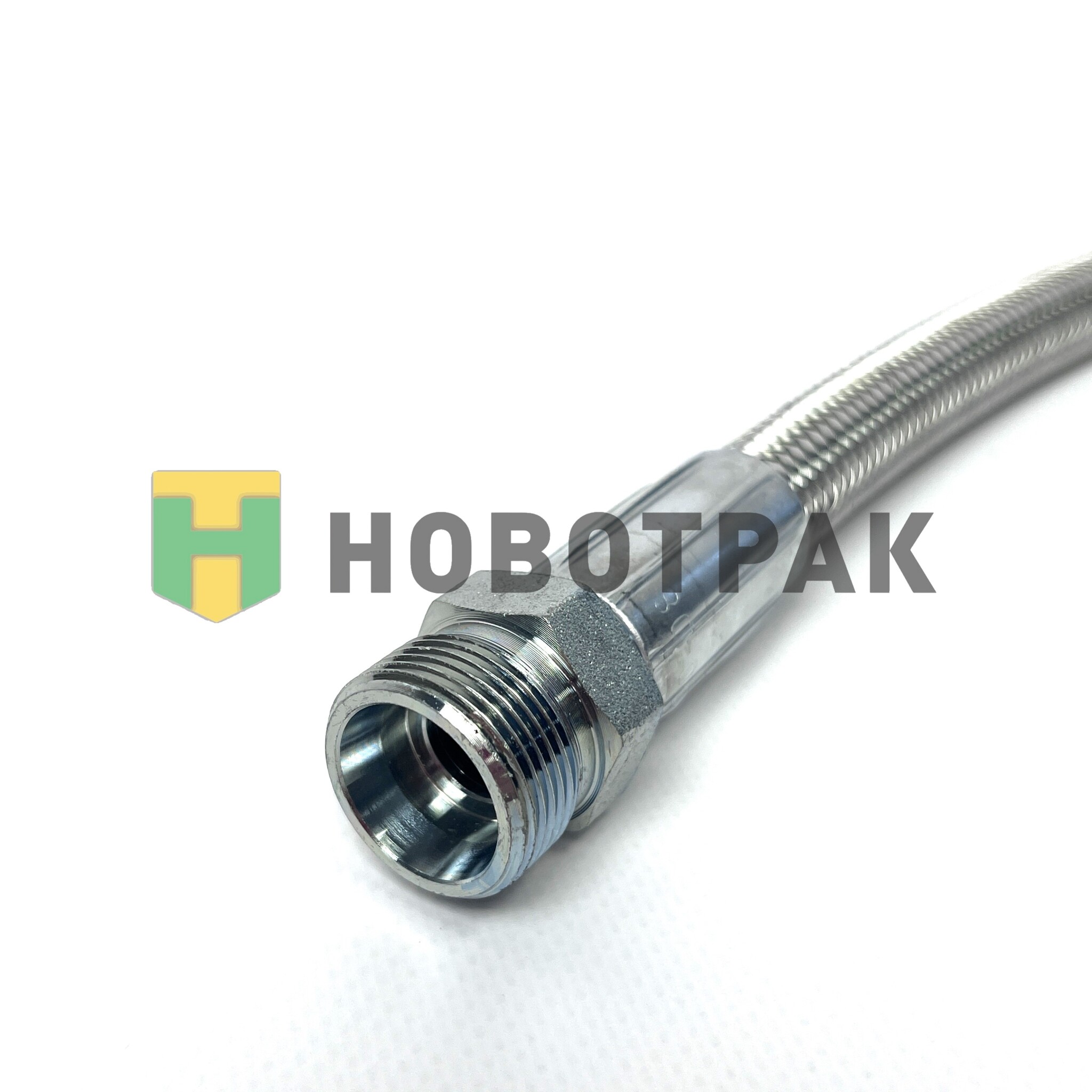 Шланг компрессора L=400 M24 (в оплётке) Howo/Sitrak ATD10283PT