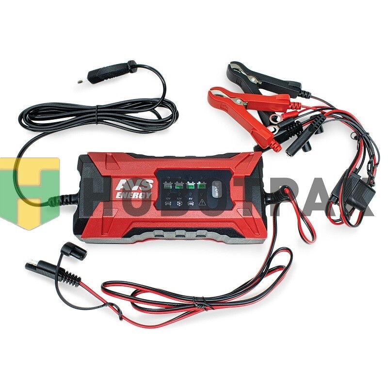 Зарядное устройство для автомобильного аккумулятора AVS BT-2S (2A, 25W) 6/12V A07313S